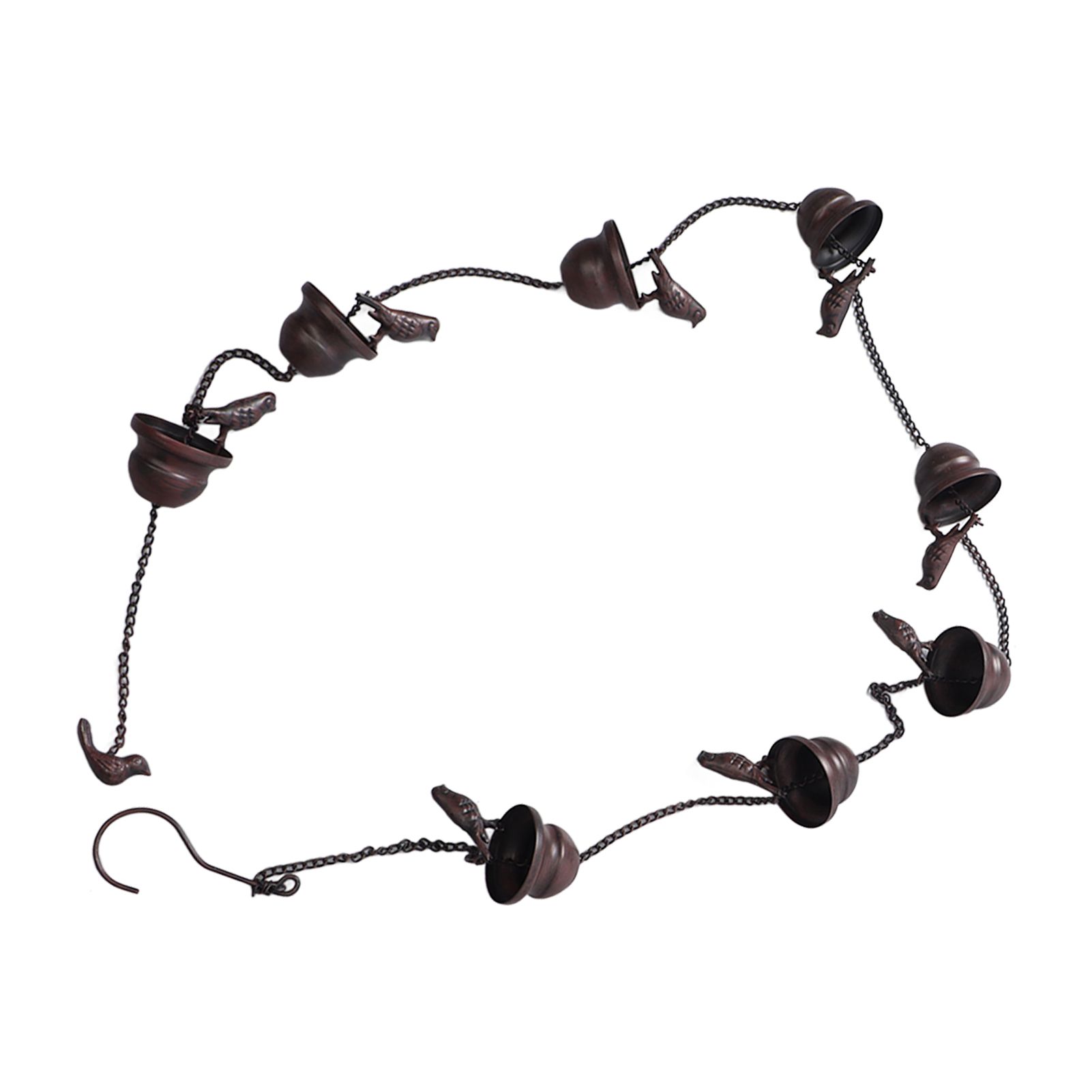 Rain Chain Outdoor Mobile Birds Cup Rain Chain Decorative Replacement for view 7
