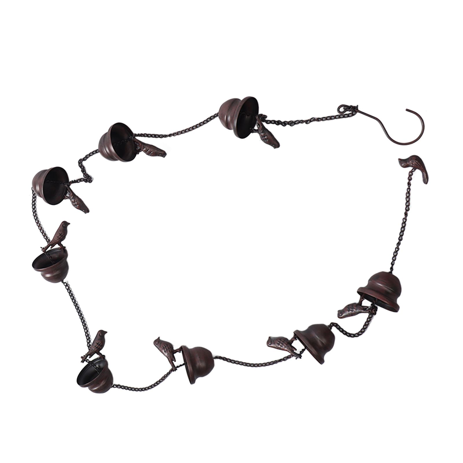 Rain Chain Outdoor Mobile Birds Cup Rain Chain Decorative Replacement for view 8