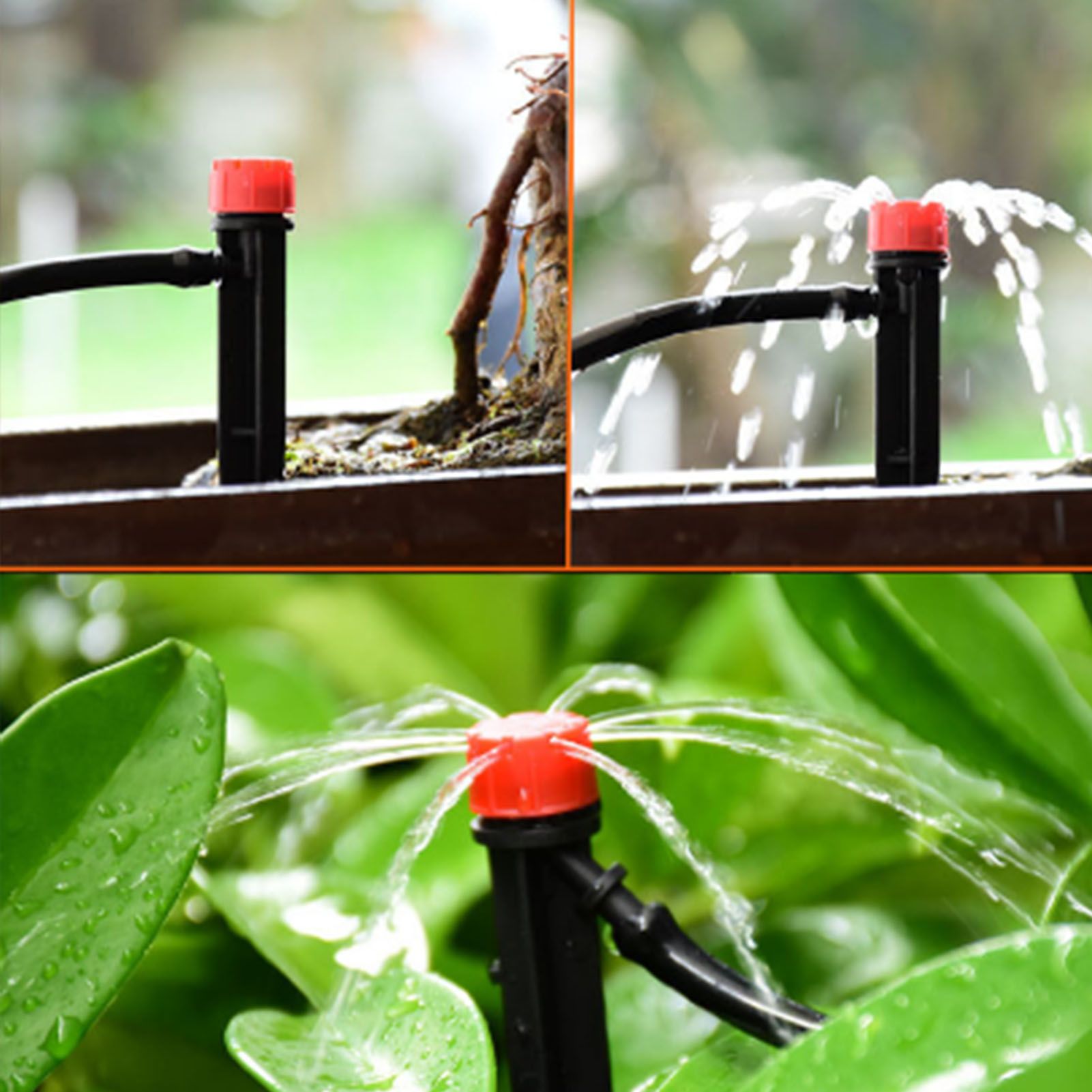 100pcs Drip Emitters 360 Degree Adjustable Water Flow Drippers Sprayer for view 8