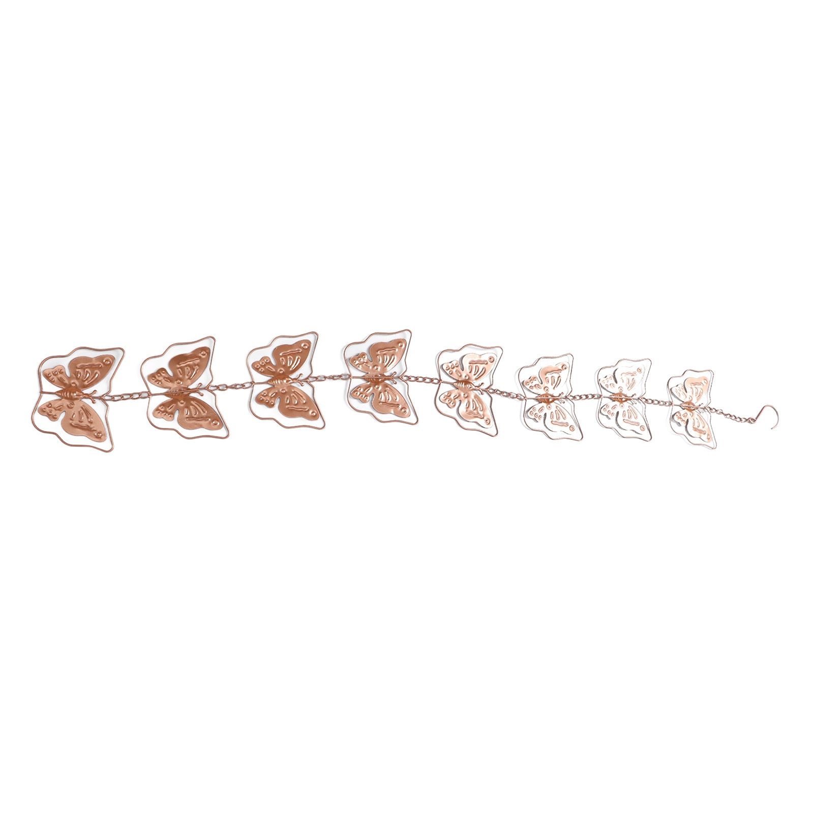 Butterfly Rain Chain Metal Outdoor Decorative Downspout Hanging Drainage Rain view 5