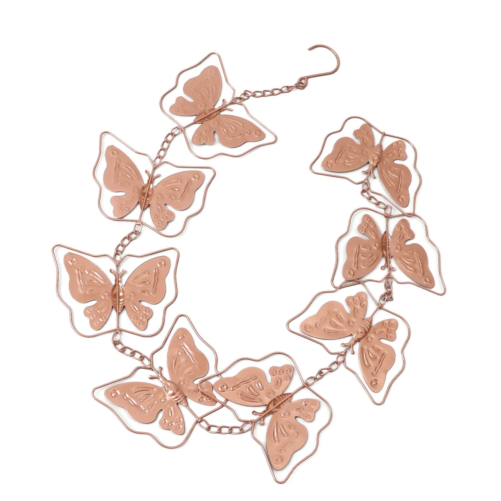 Butterfly Rain Chain Metal Outdoor Decorative Downspout Hanging Drainage Rain view 7