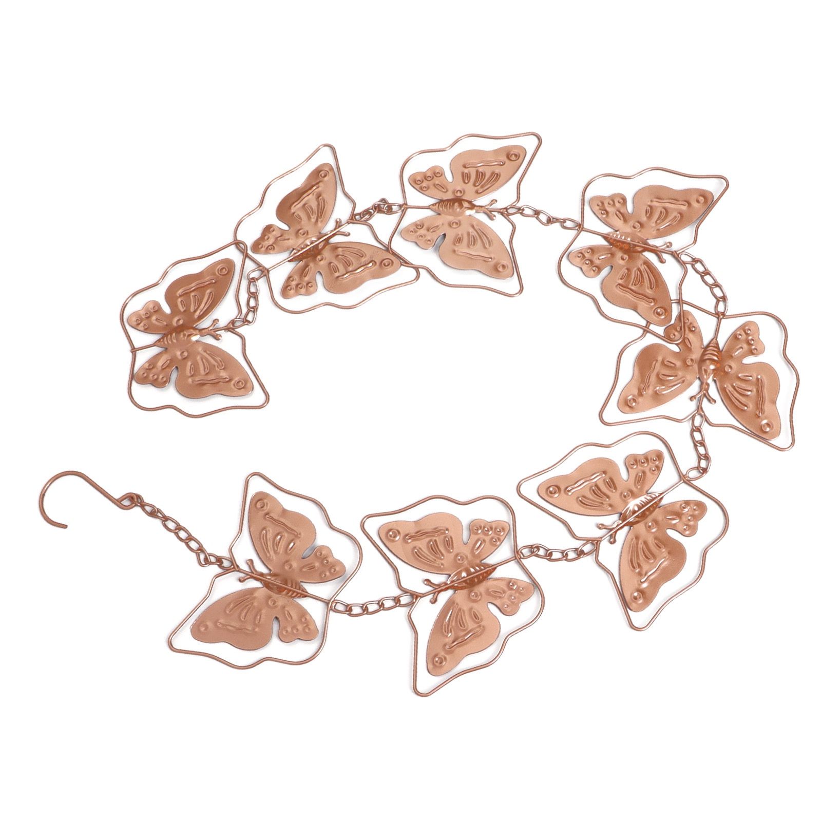 Butterfly Rain Chain Metal Outdoor Decorative Downspout Hanging Drainage Rain view 8