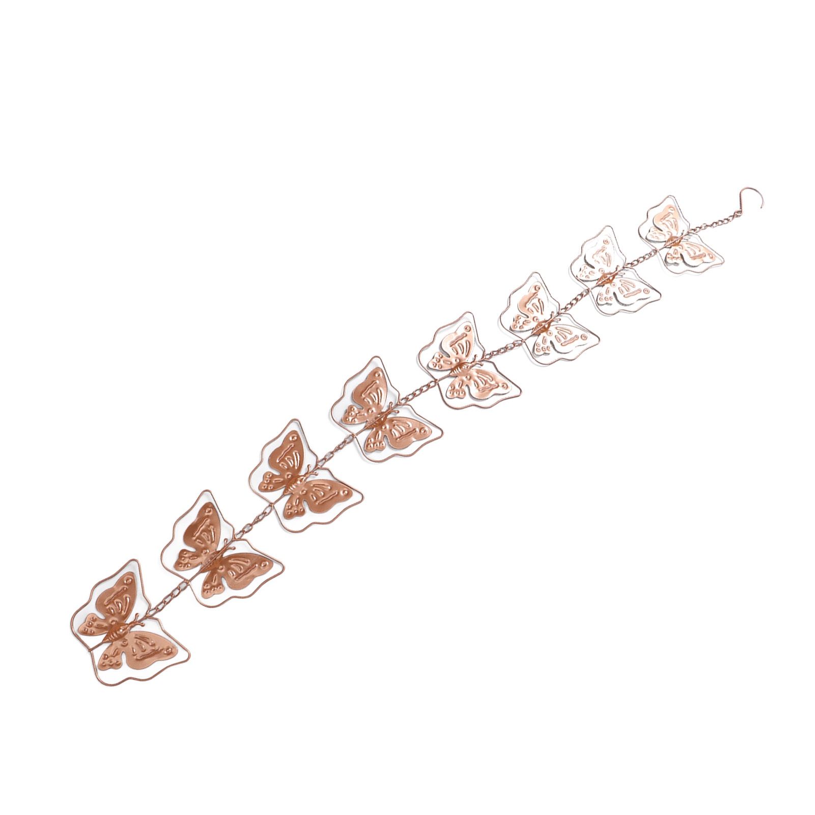 Butterfly Rain Chain Metal Outdoor Decorative Downspout Hanging Drainage Rain view 9