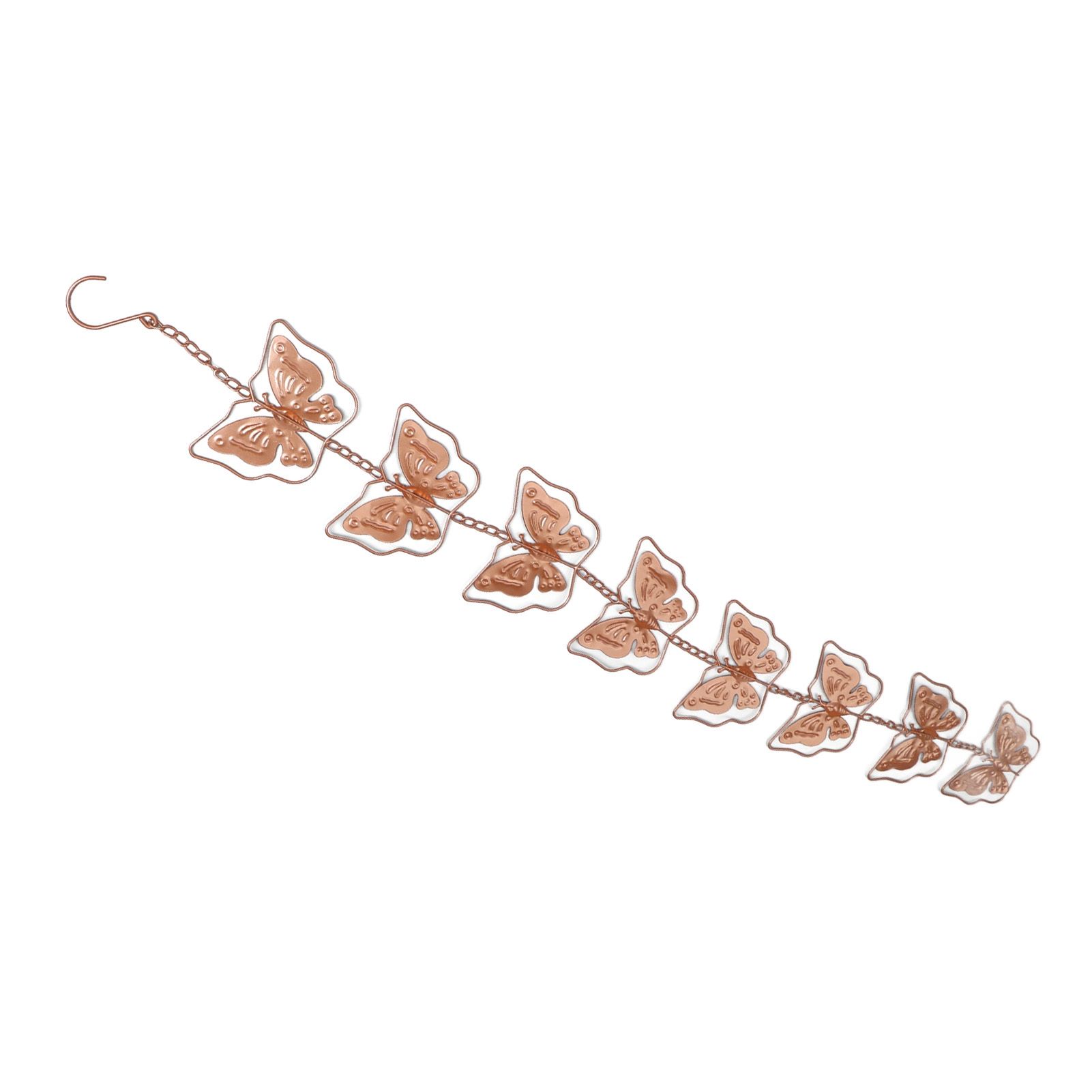 Butterfly Rain Chain Metal Outdoor Decorative Downspout Hanging Drainage Rain view 10