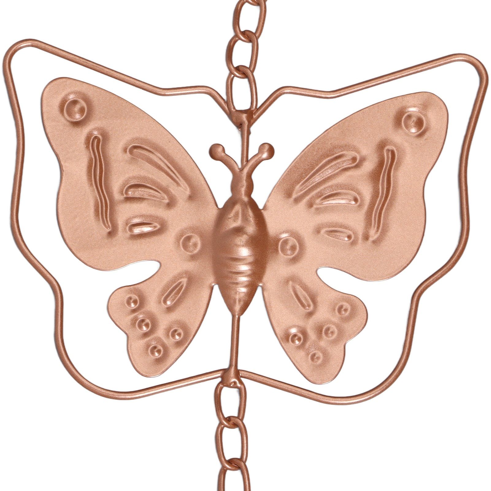 Butterfly Rain Chain Metal Outdoor Decorative Downspout Hanging Drainage Rain view 14