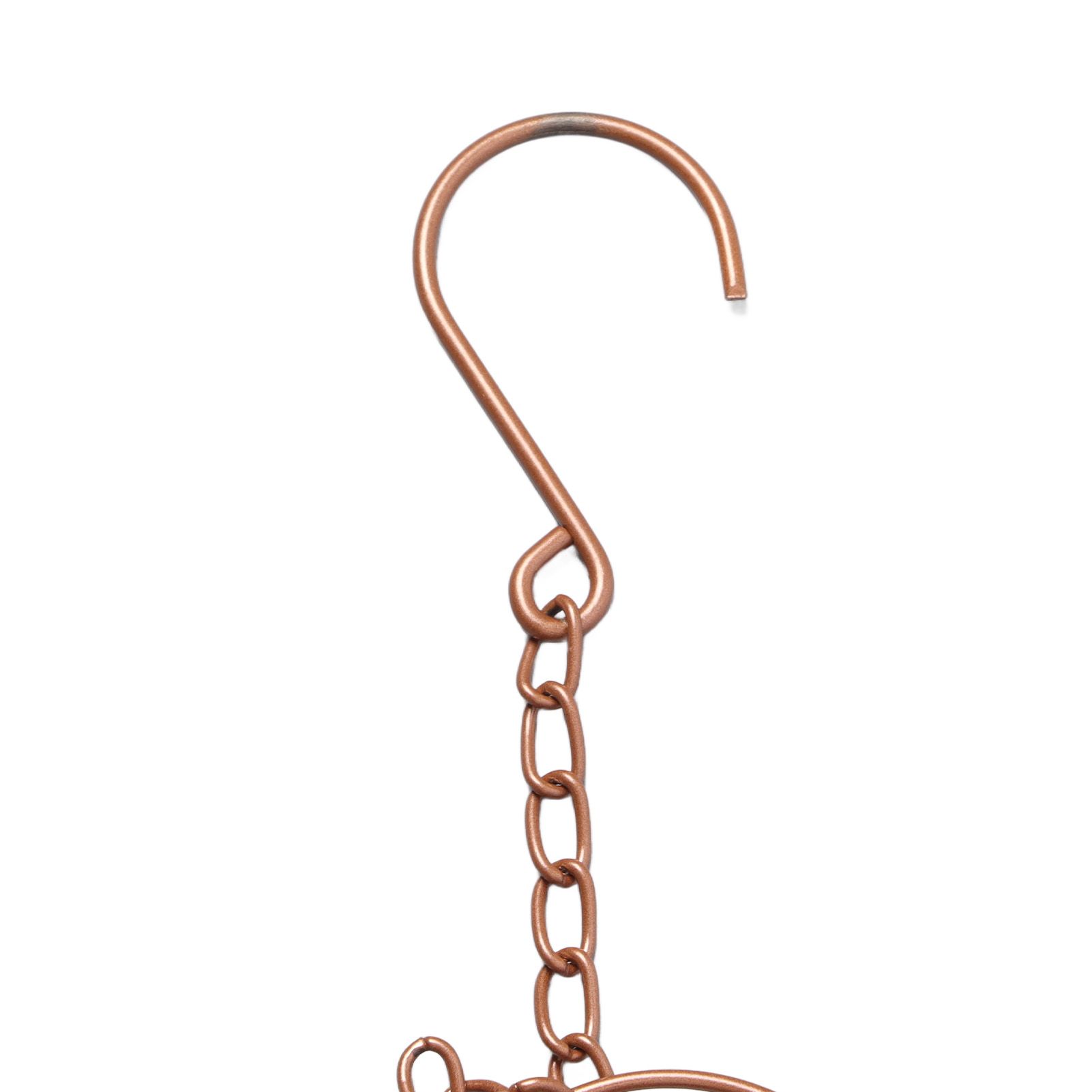 Metal Rain Chain Drainage Function Decorative Heart Shape Wind Chime with Hook view 14