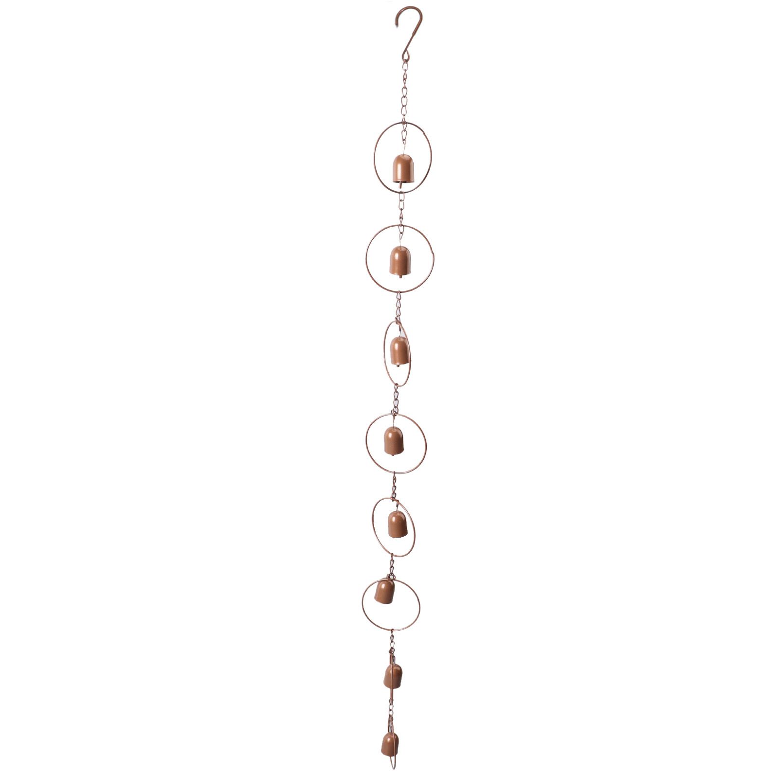 Hanging Rain Chime Metal Beautiful Sound Decorative Bell Shaped Rain Chain for view 2