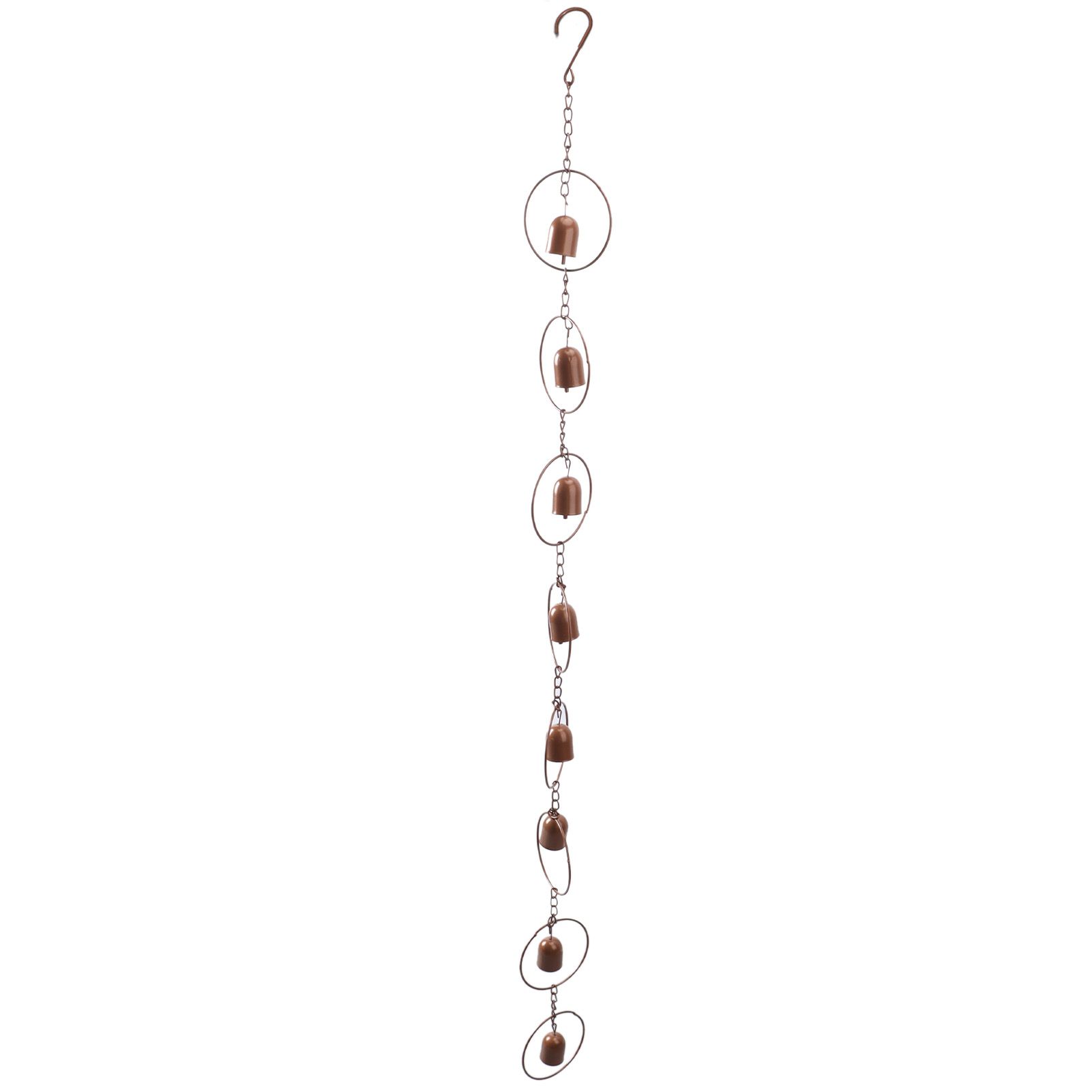 Hanging Rain Chime Metal Beautiful Sound Decorative Bell Shaped Rain Chain for view 3