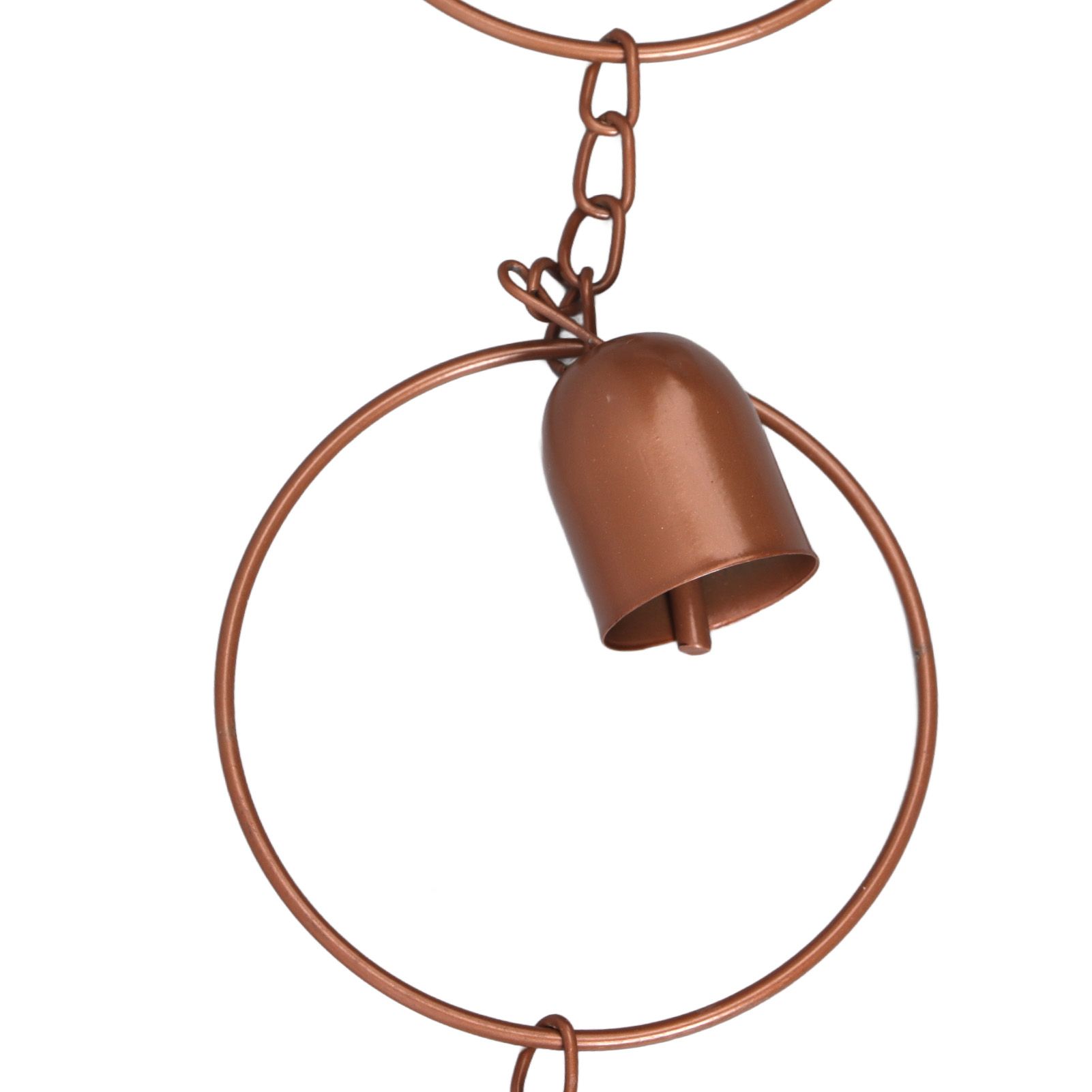 Hanging Rain Chime Metal Beautiful Sound Decorative Bell Shaped Rain Chain for view 15