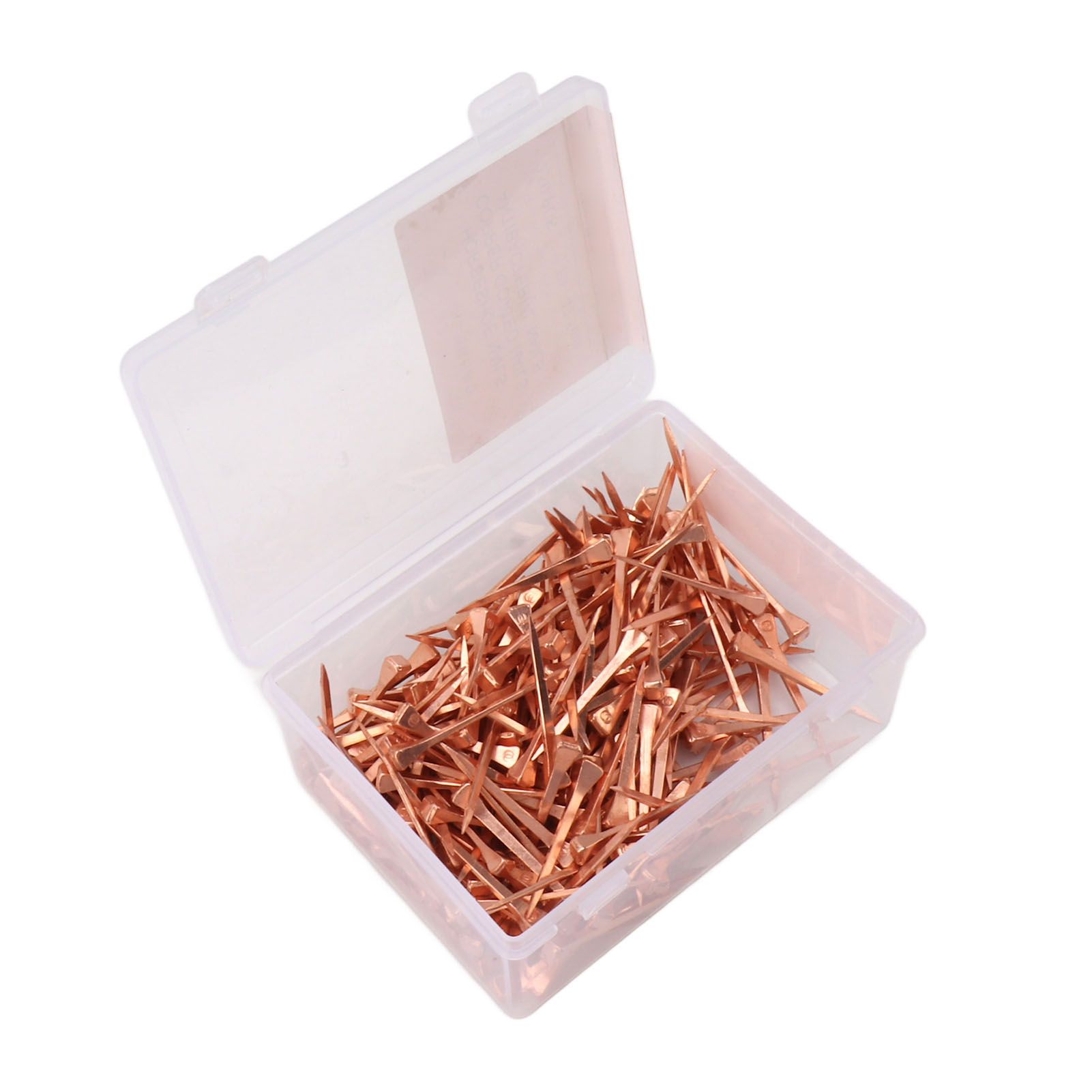 250Pcs Horseshoe Nails Copper Plated Rustproof Equestrian Riding Equipment Pet view 3