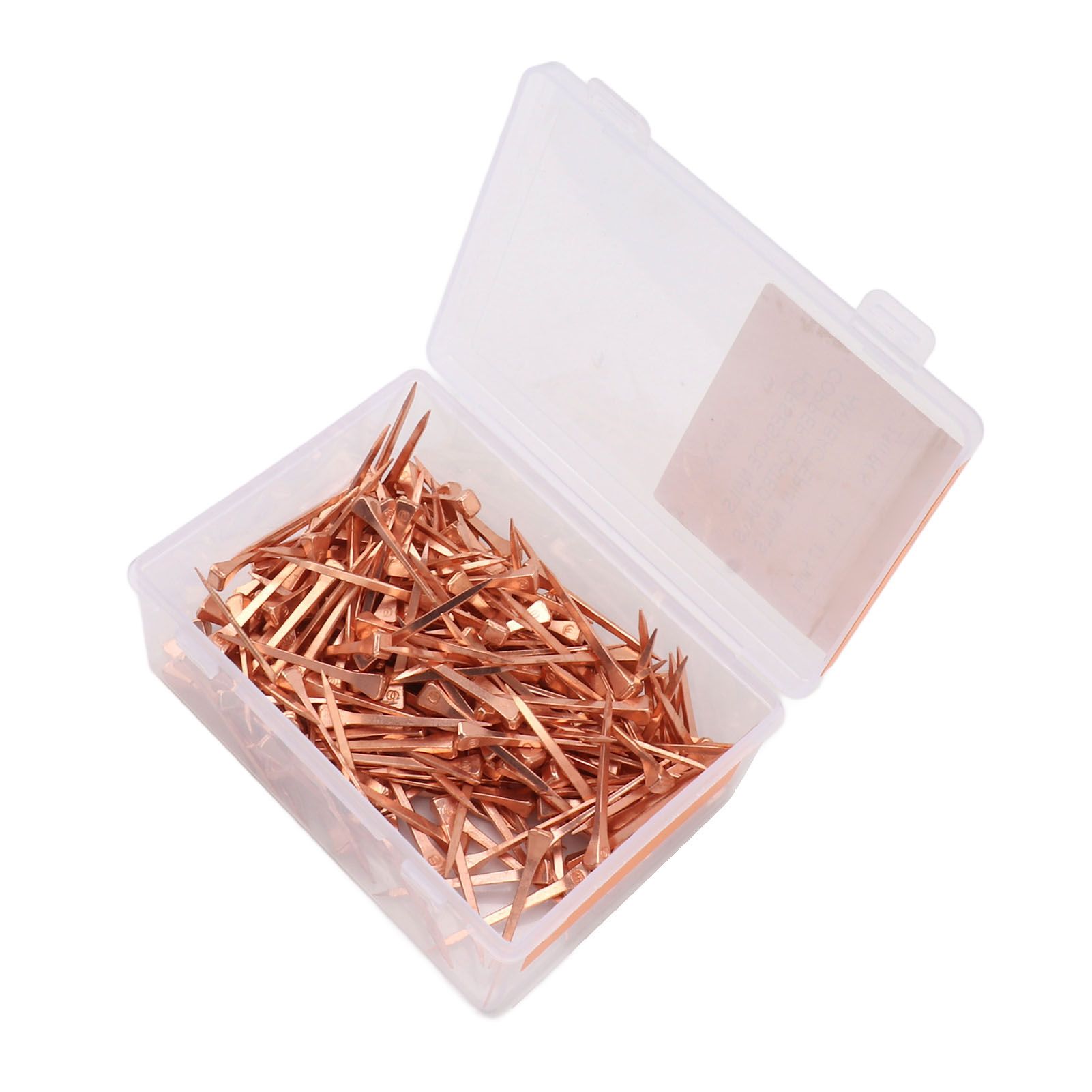 250Pcs Horseshoe Nails Copper Plated Rustproof Equestrian Riding Equipment Pet view 4