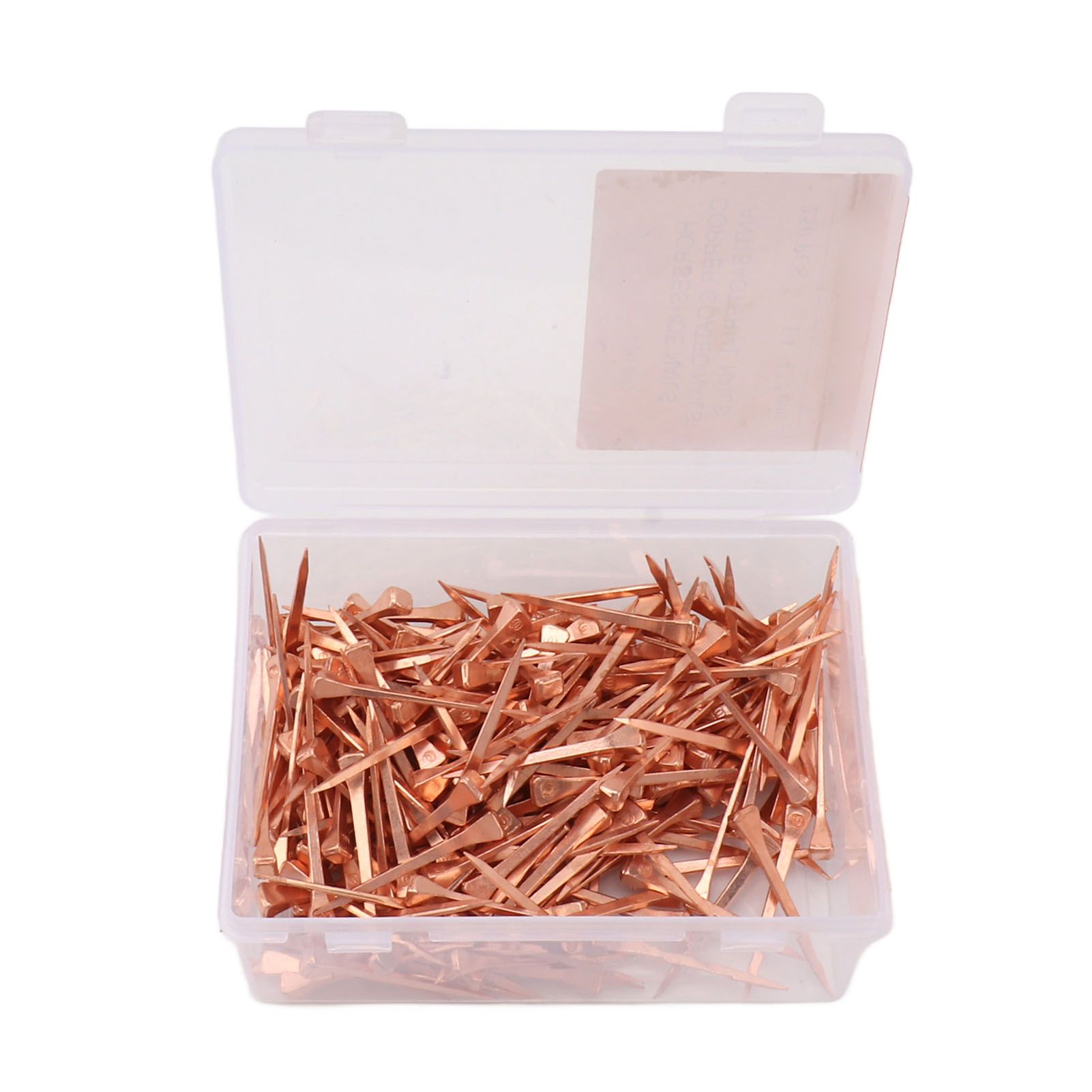 250Pcs Horseshoe Nails Copper Plated Rustproof Equestrian Riding Equipment Pet view 7