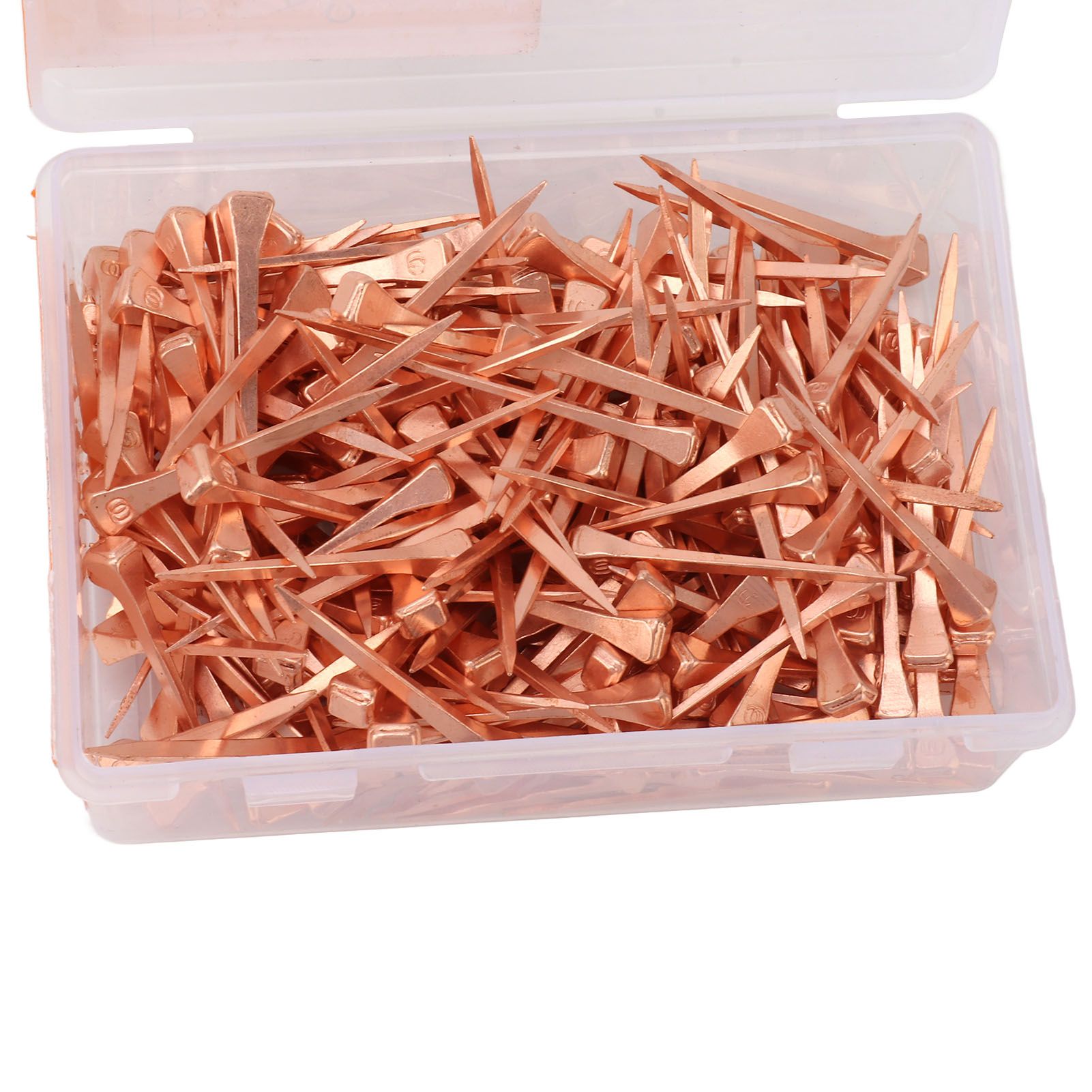250Pcs Horseshoe Nails Copper Plated Rustproof Equestrian Riding Equipment Pet view 13
