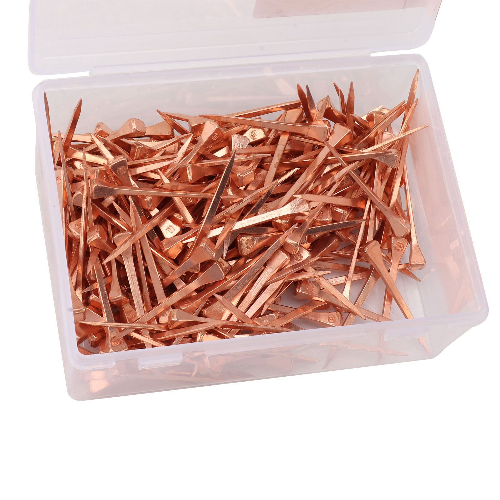 250Pcs Horseshoe Nails Copper Plated Rustproof Equestrian Riding Equipment Pet view 14