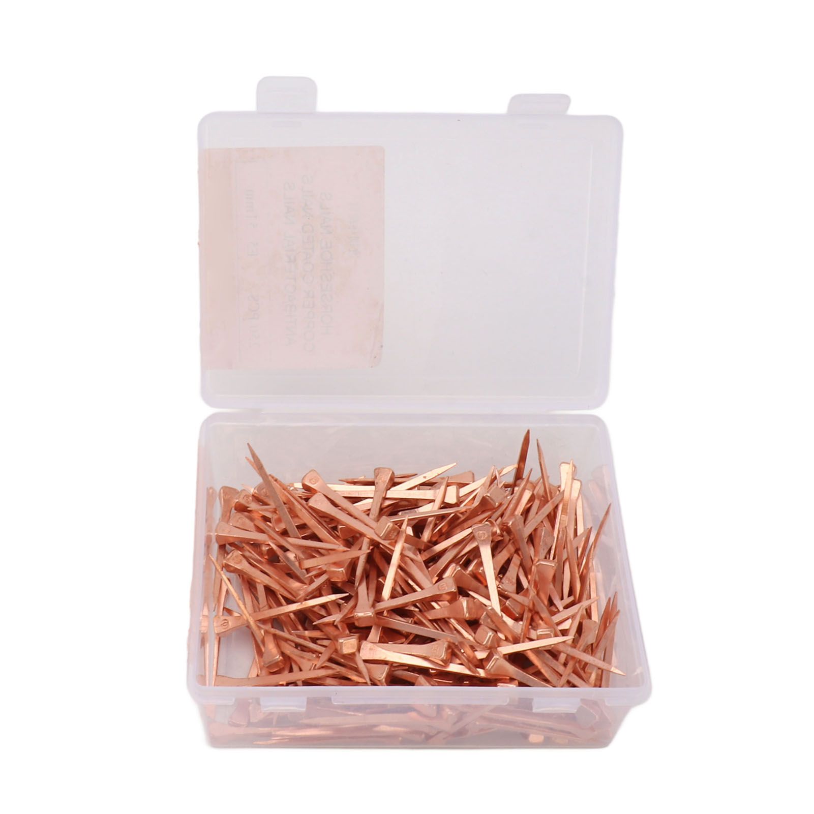 250Pcs Horseshoe Nails Copper Plated Rustproof Equestrian Riding Equipment Pet view 7