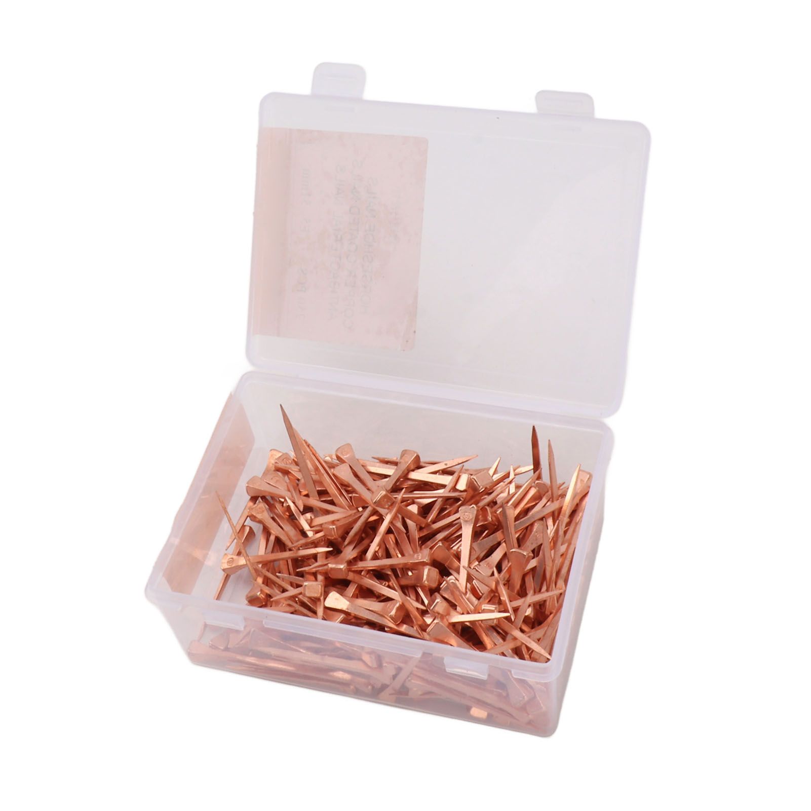 250Pcs Horseshoe Nails Copper Plated Rustproof Equestrian Riding Equipment Pet view 10