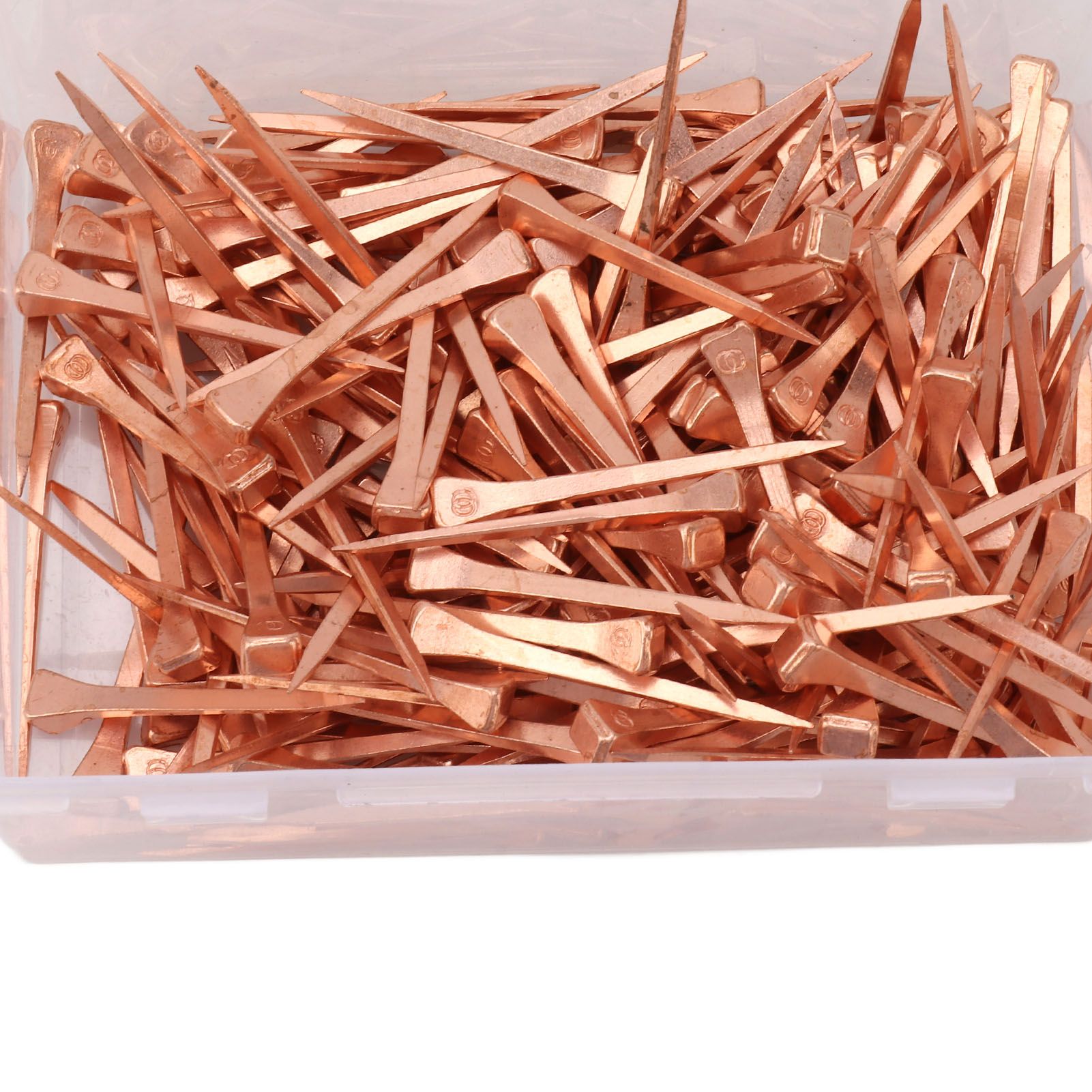 250Pcs Horseshoe Nails Copper Plated Rustproof Equestrian Riding Equipment Pet view 13
