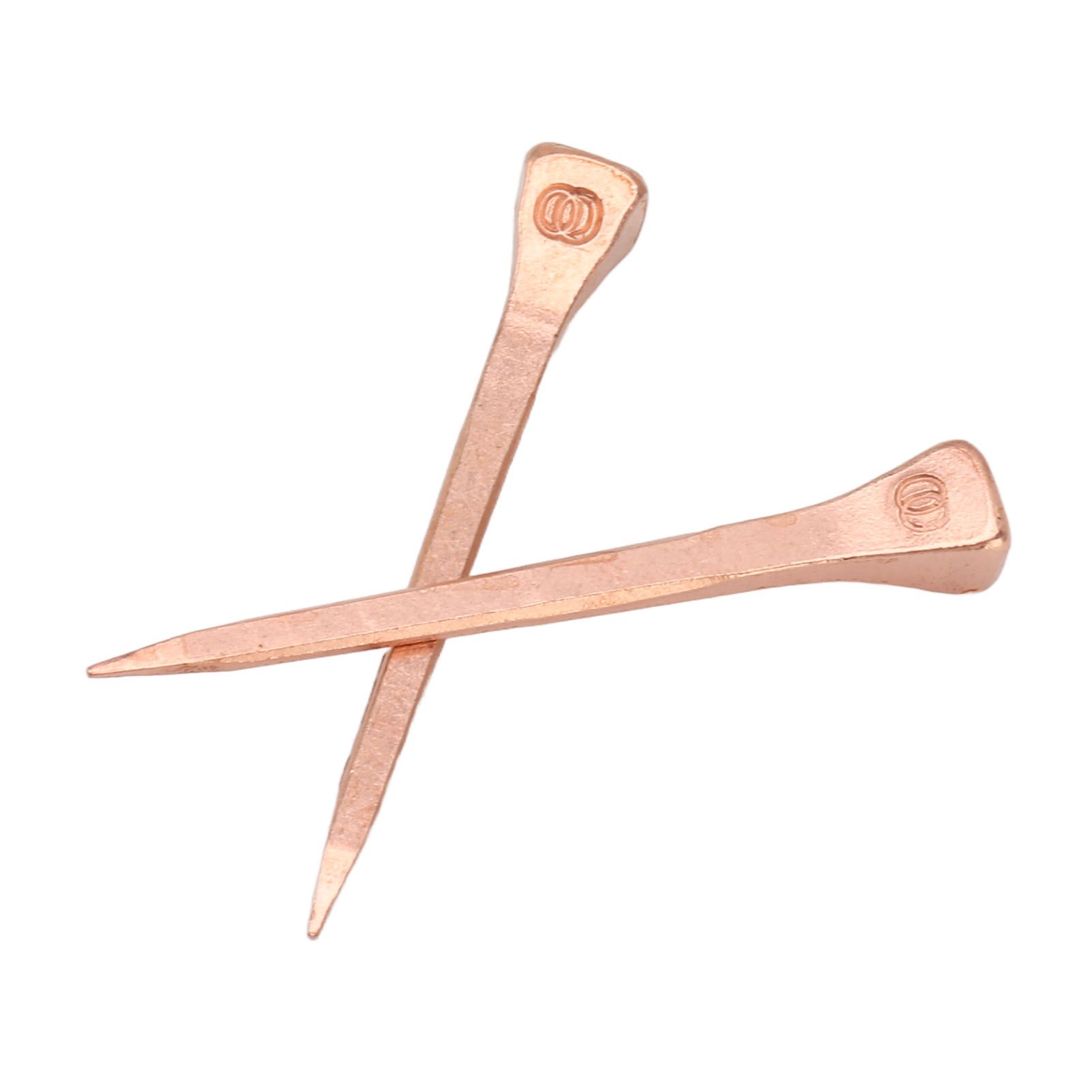 250Pcs Horseshoe Nails Copper Plated Rustproof Equestrian Riding Equipment Pet view 14