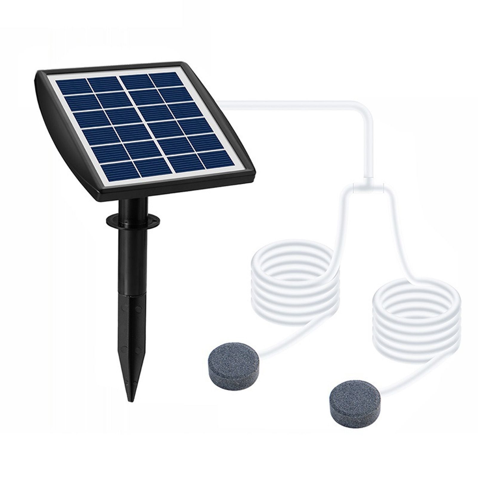 Solar Aquarium Air Pump Oxygenator Solar Powered Air Pump Low Noise Solar Pond view 11