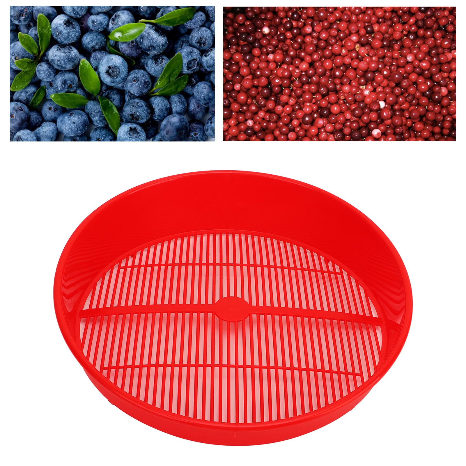 Plastic Blueberry Sieve Washing Sieve Fruit and Vegetable Washing Basket Drain view 11