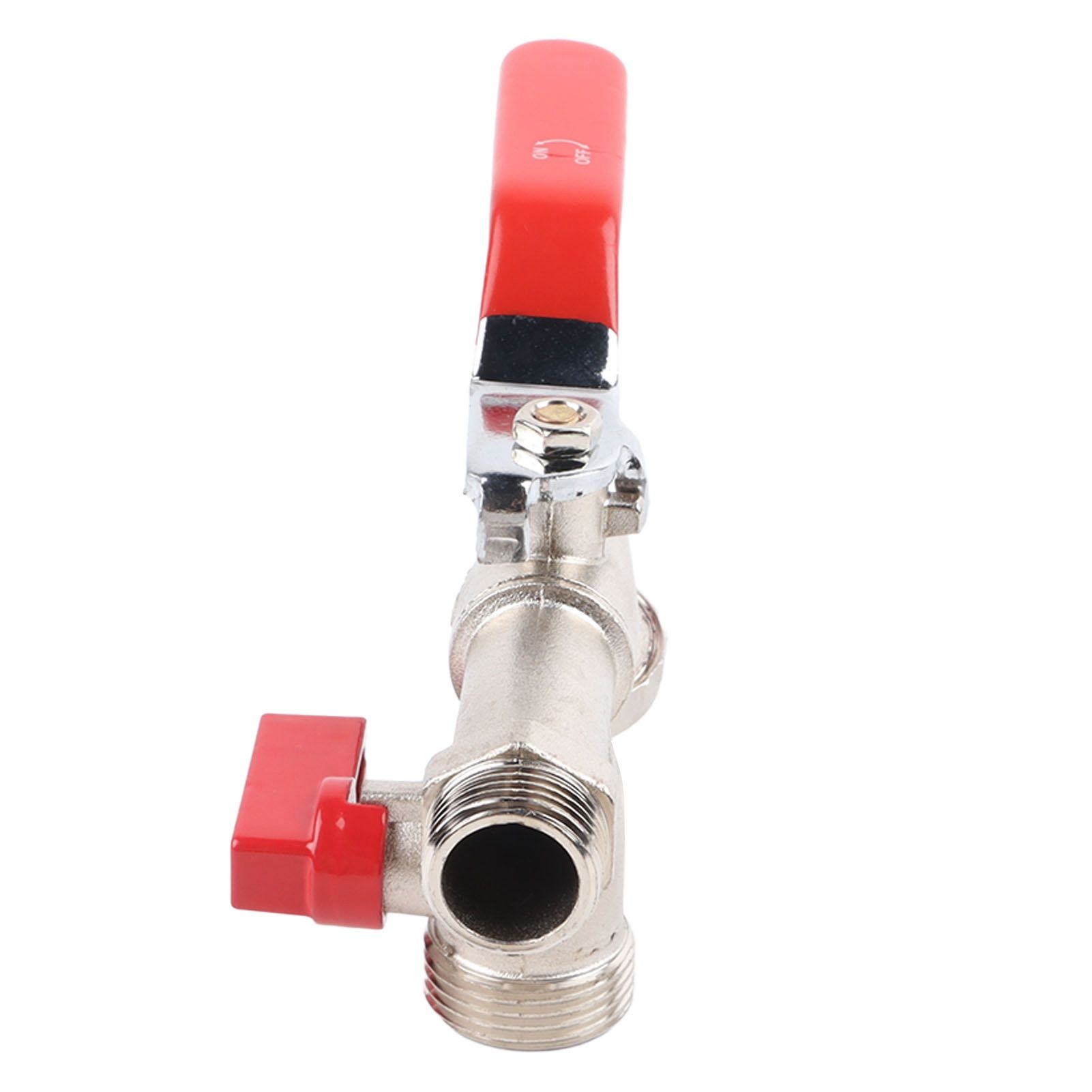 Double Valve Faucet Washing Machine Hose Valve Zinc Alloy Electroplate 1 in 2 view 6