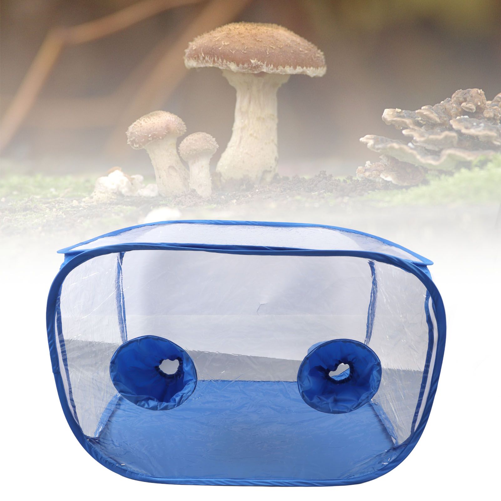 Mushroom Grow Tent Still Air Box Portable Foldable PVC 2 Arm Ports Mushroom view 12