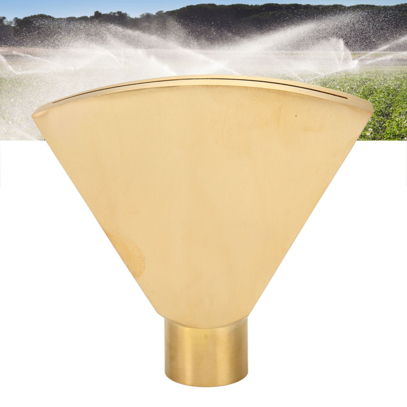 Fan Shaped Fountain Nozzle G1 Inch Brass Flat Head Spray Nozzle Fountain view 11