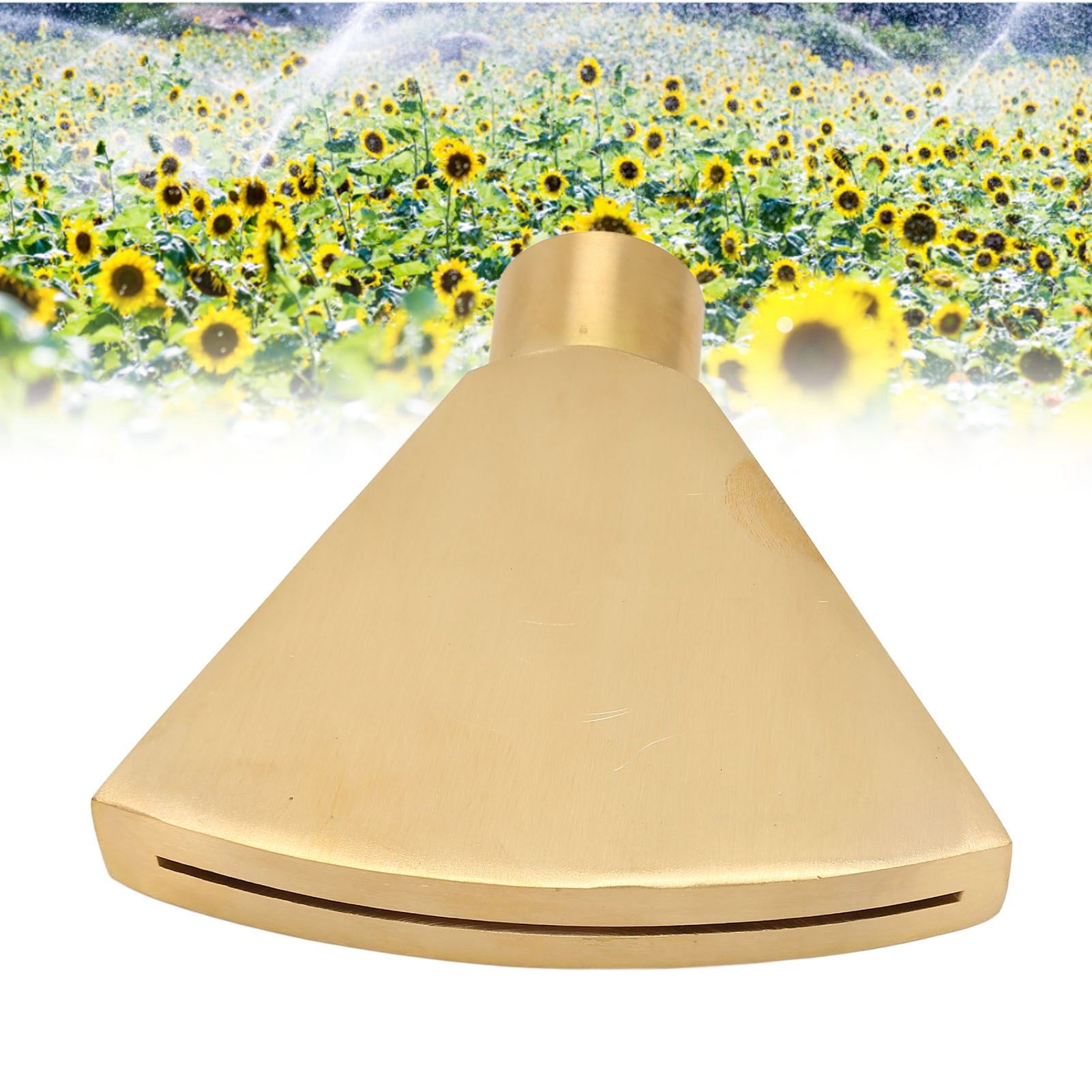 Fan Shaped Fountain Nozzle G1 Inch Brass Flat Head Spray Nozzle Fountain view 12