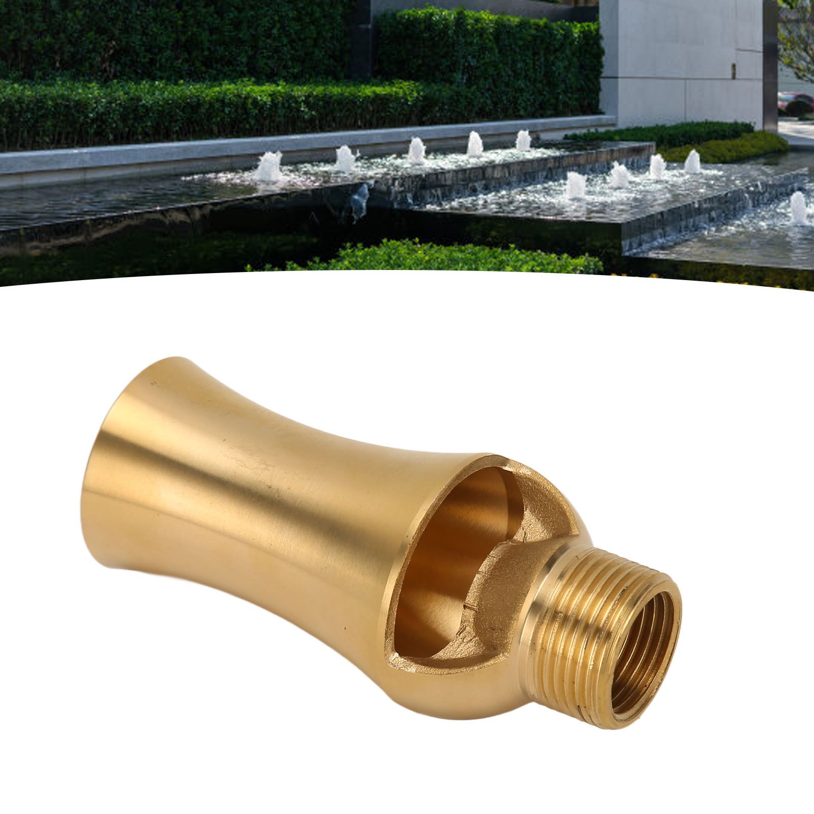 Pond Sprinkler Water Fountain Nozzle Copper Ice Tower Cascade Cedar Spray Head view 12