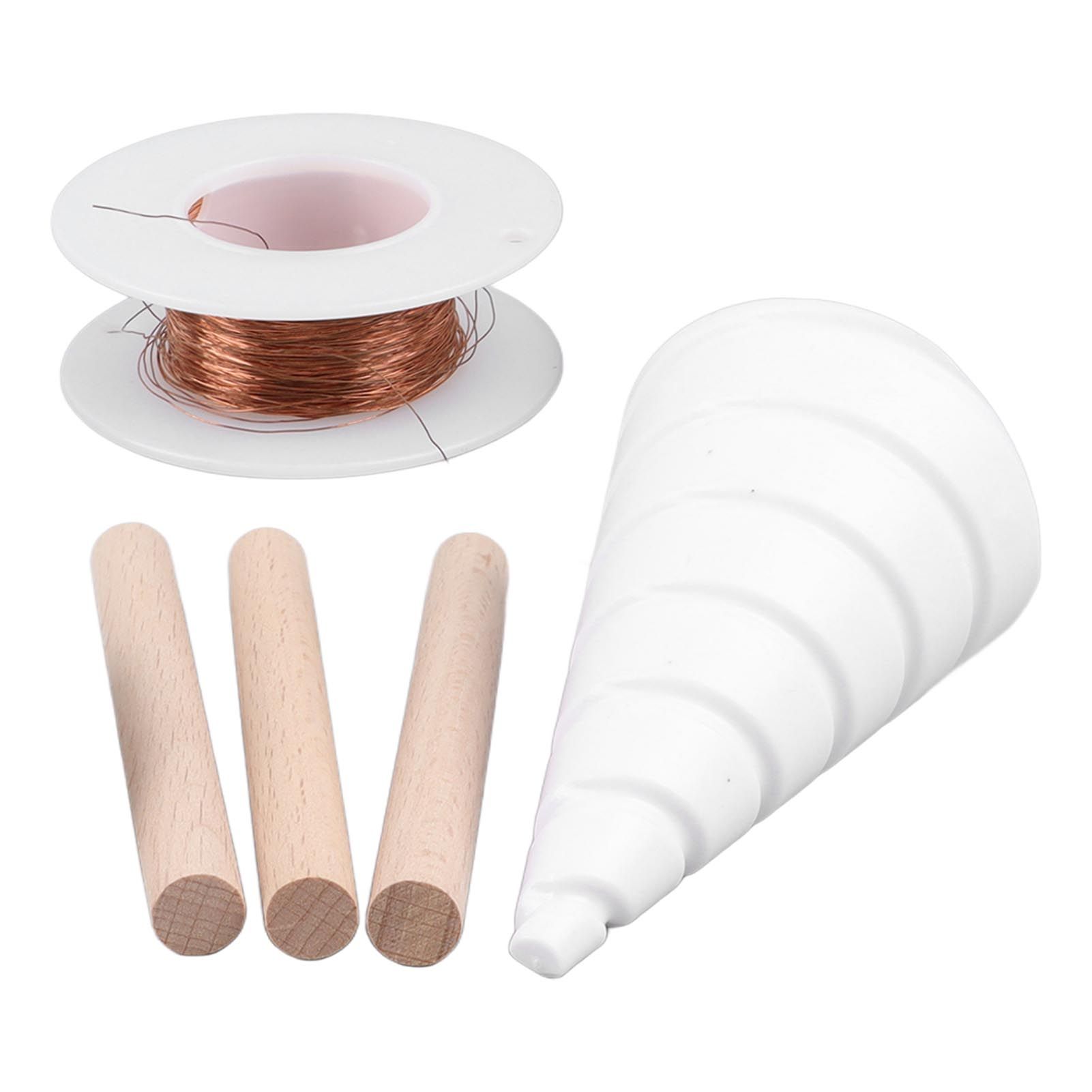 Electro Culture Gardening Copper Wire Stakes Fibonacci Coil Winding Jig for view 7