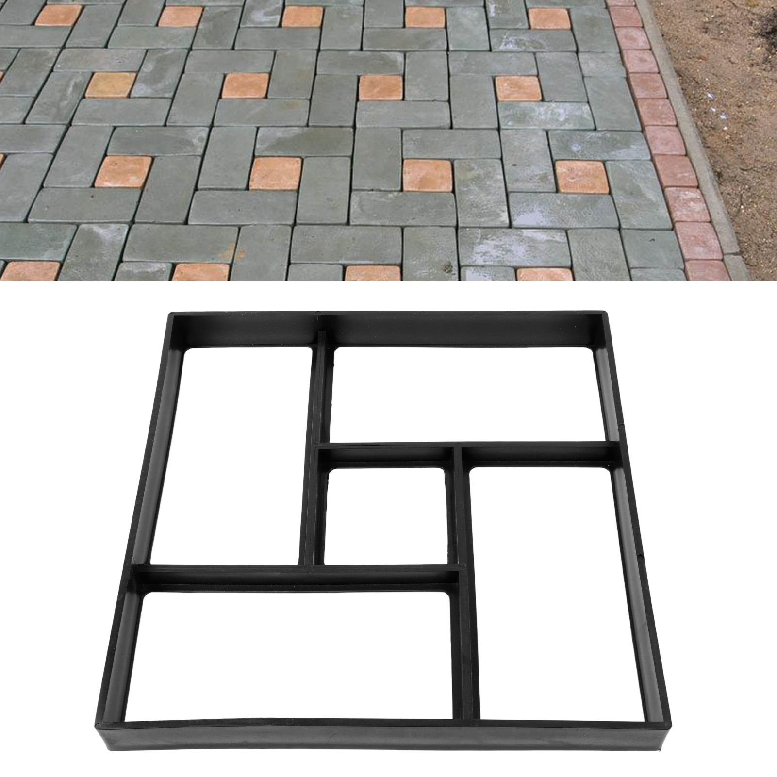 Plastic Floor Moulds Garden Paving Moulds Home DIY Concrete Floor Moulds for view 11