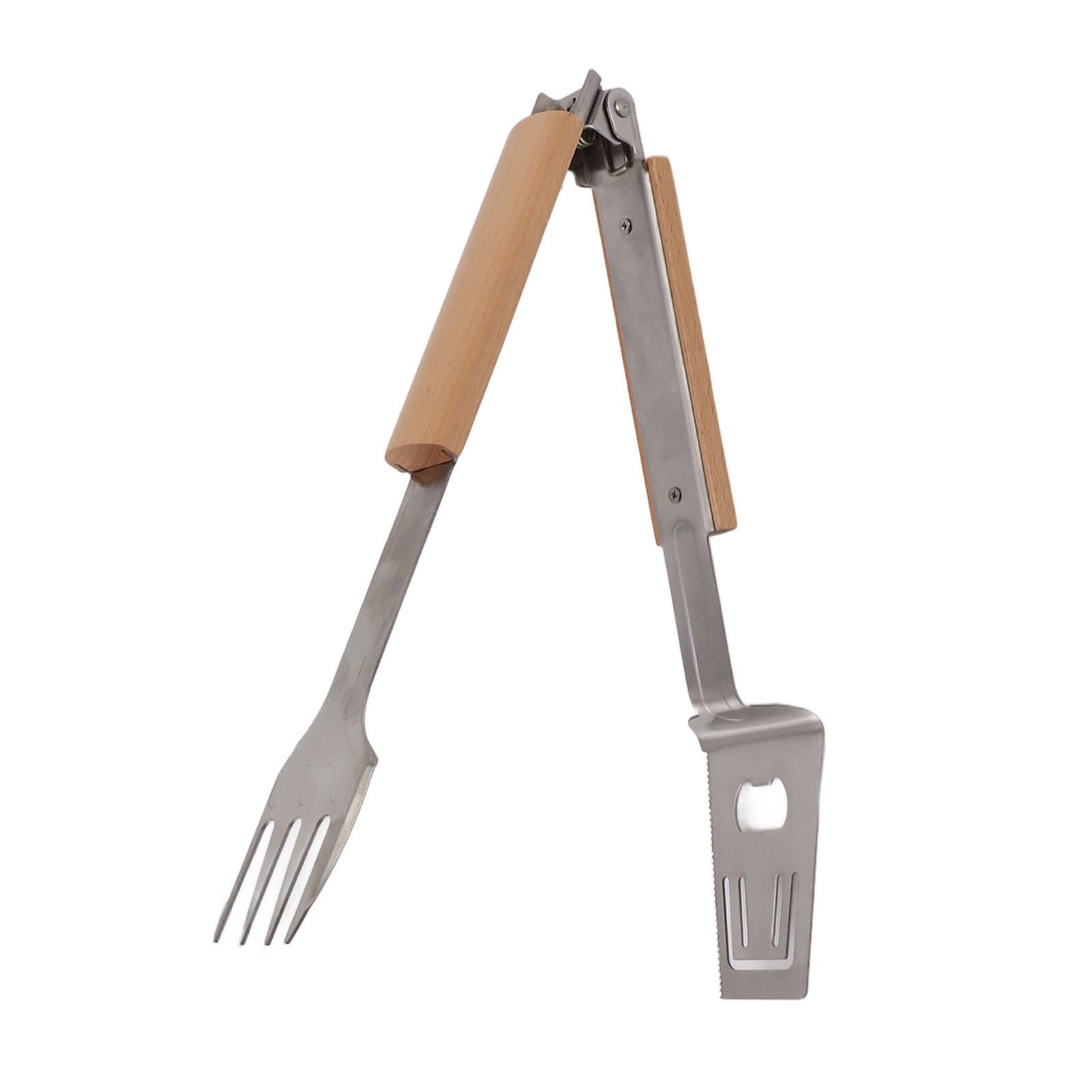 Grill Spatula Fork Tongs Durable Stainless Steel Food Tongs Multifunctional view 2