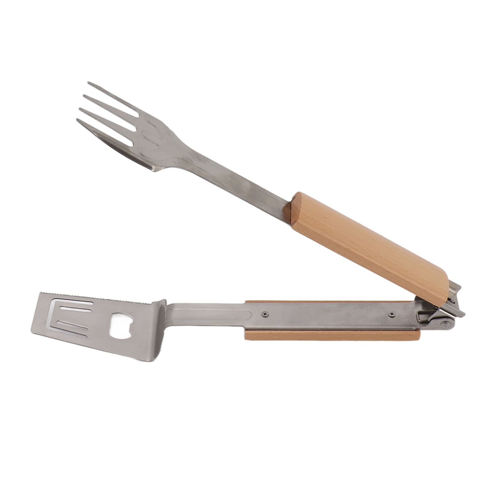 Grill Spatula Fork Tongs Durable Stainless Steel Food Tongs Multifunctional view 4