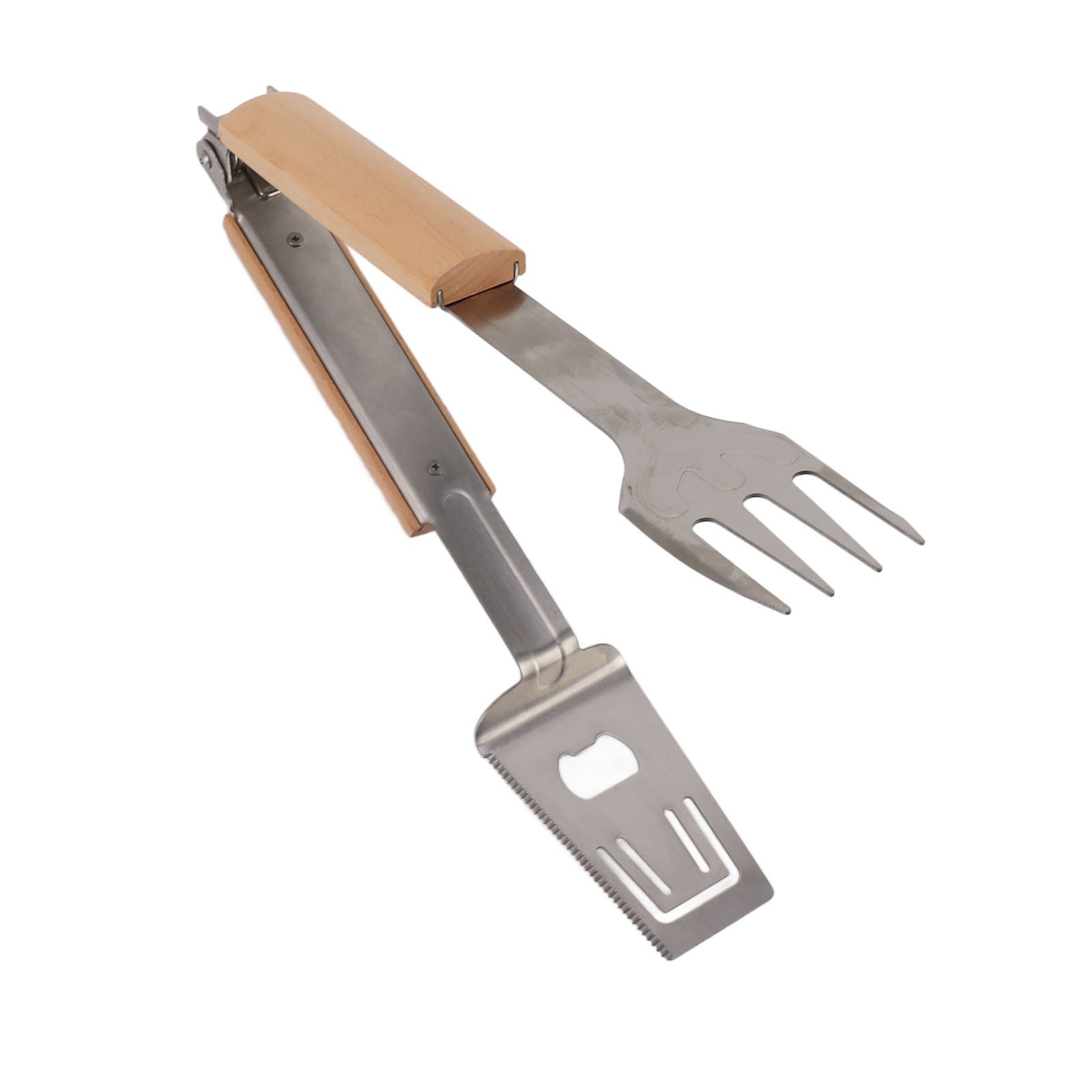 Grill Spatula Fork Tongs Durable Stainless Steel Food Tongs Multifunctional view 5