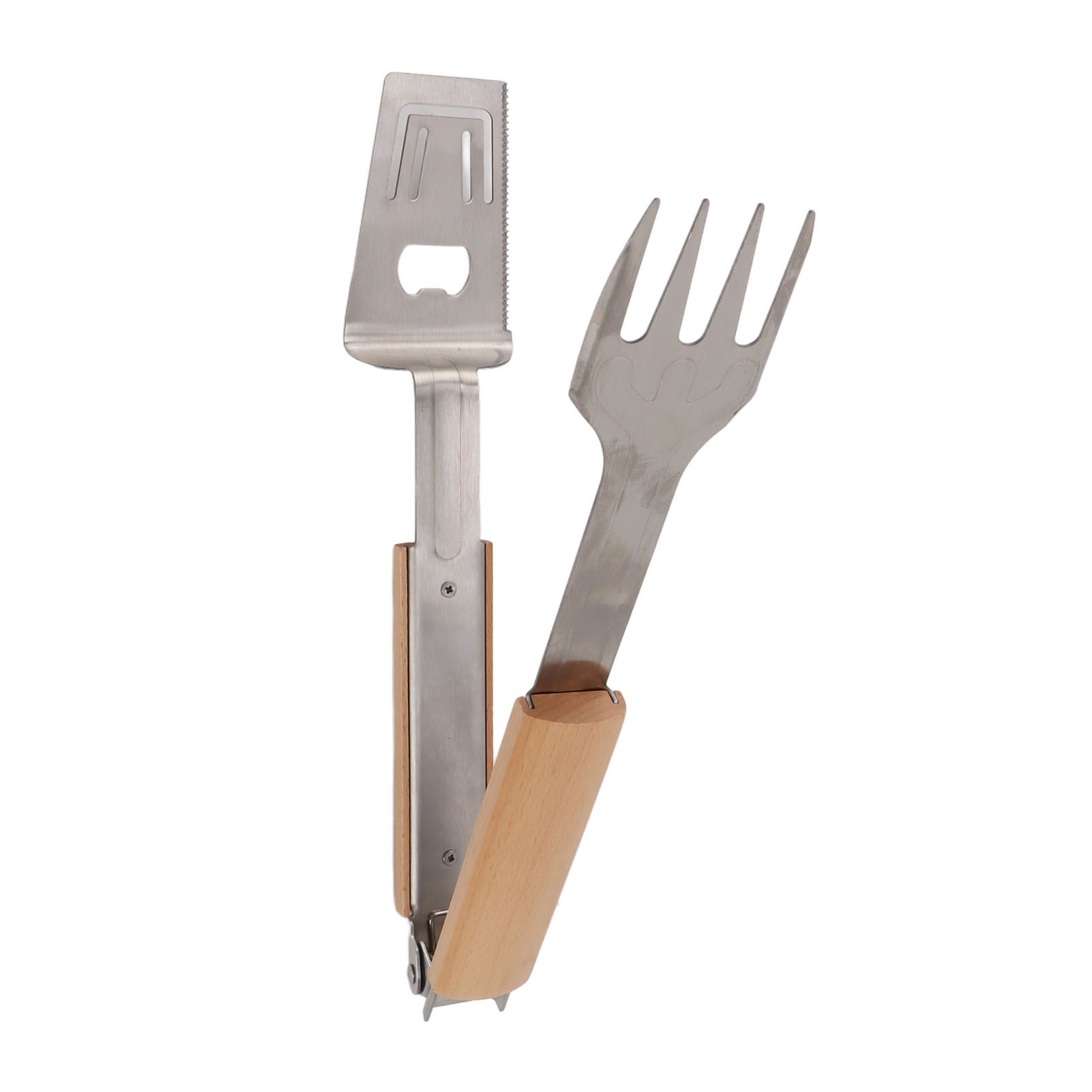 Grill Spatula Fork Tongs Durable Stainless Steel Food Tongs Multifunctional view 8
