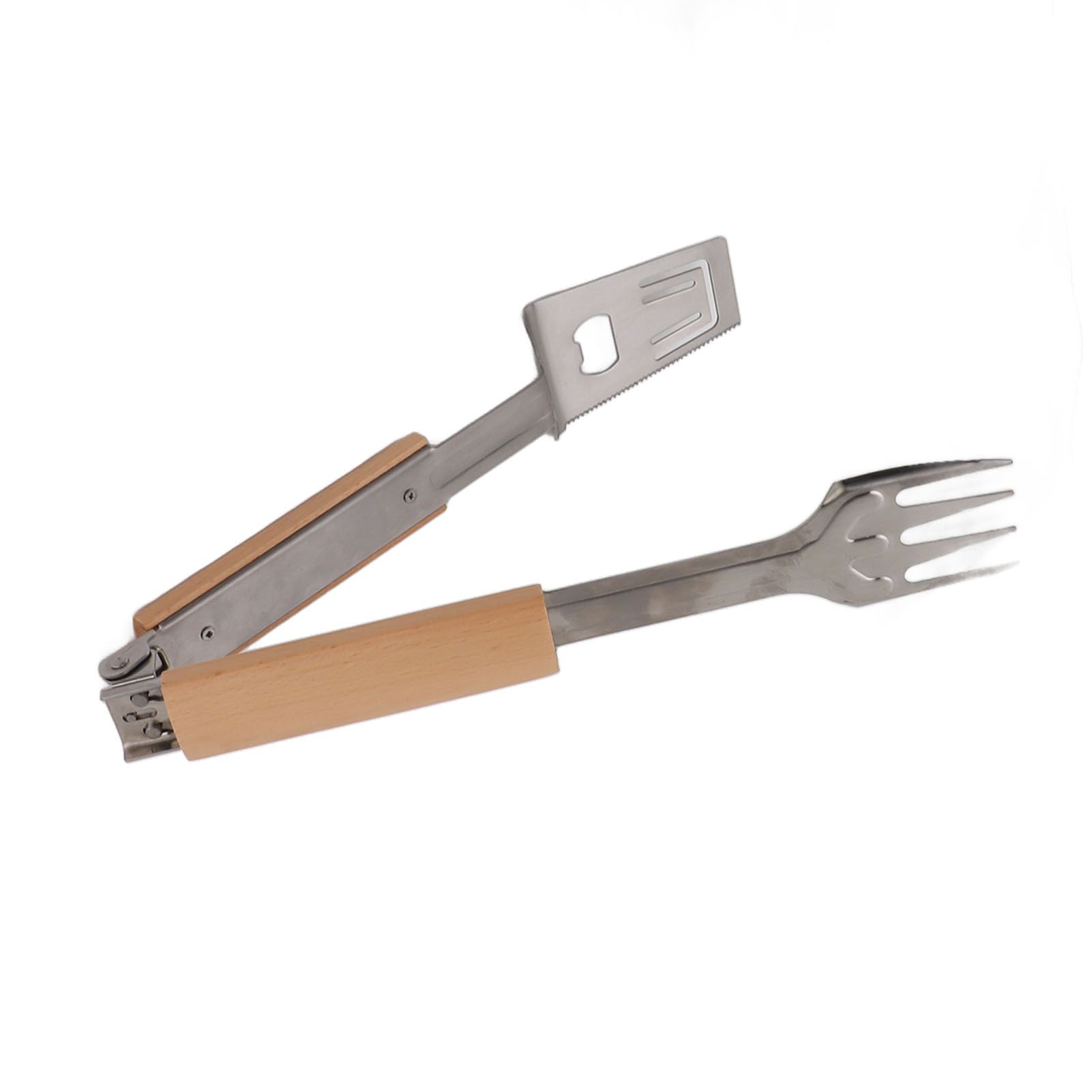 Grill Spatula Fork Tongs Durable Stainless Steel Food Tongs Multifunctional view 10