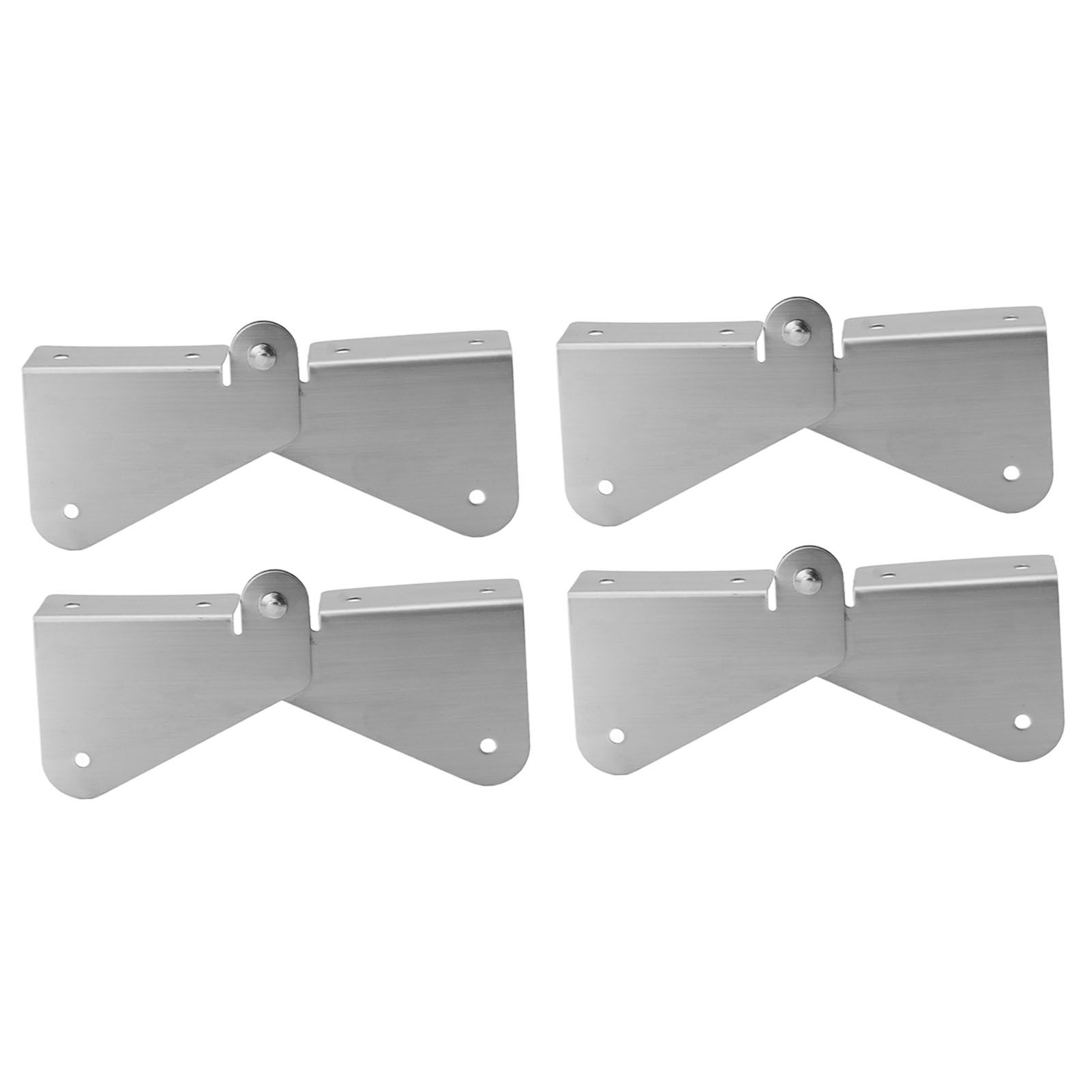 4PCS Gutter Downspout Extension Hinge Stainless Steel Flip Up Hinge for view 3
