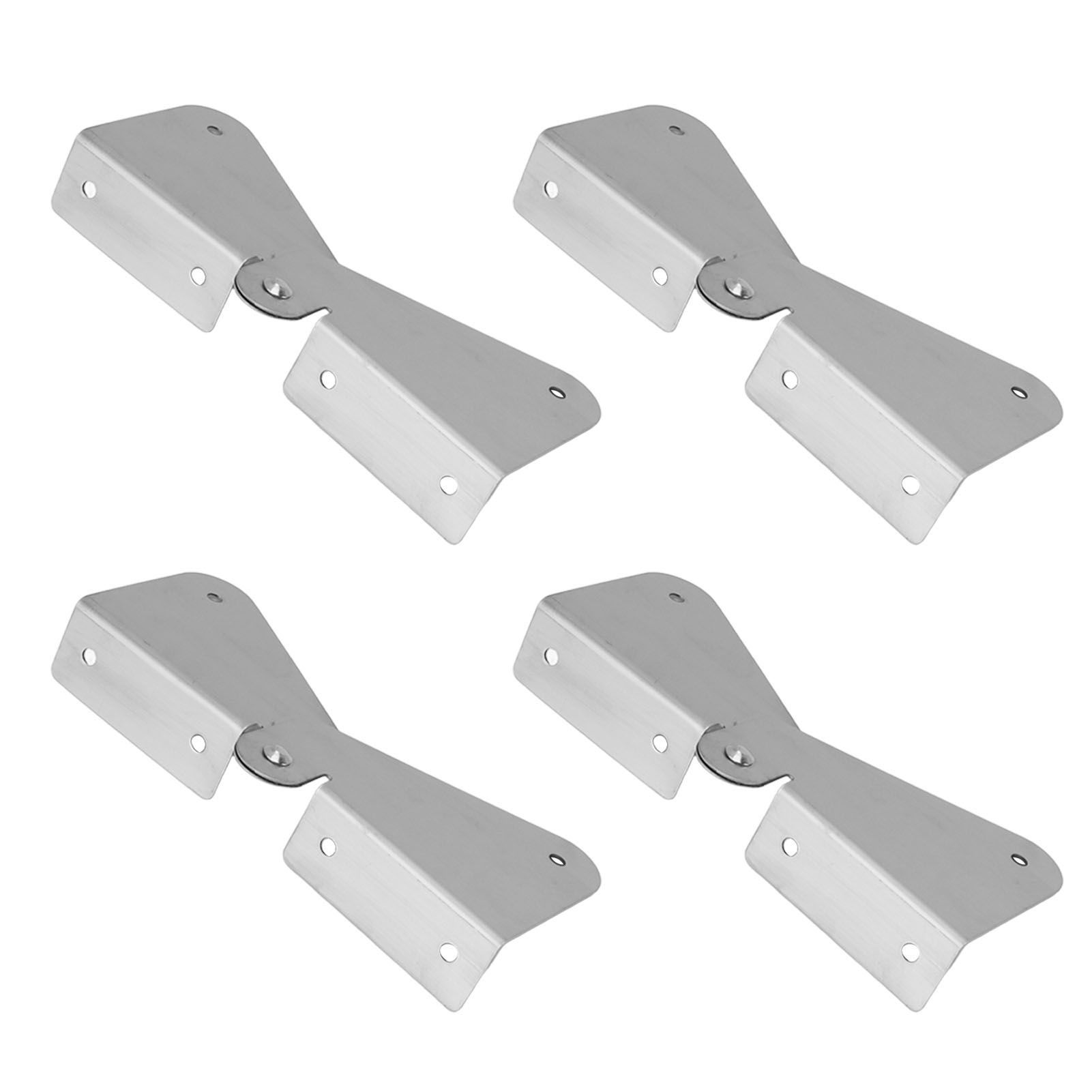 4PCS Gutter Downspout Extension Hinge Stainless Steel Flip Up Hinge for view 4