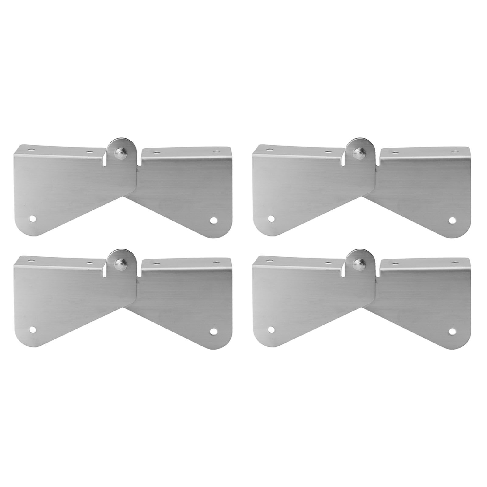 4PCS Gutter Downspout Extension Hinge Stainless Steel Flip Up Hinge for view 10