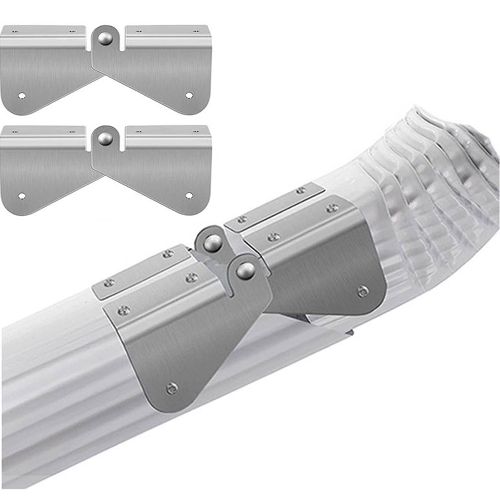 4PCS Gutter Downspout Extension Hinge Stainless Steel Flip Up Hinge for view 11