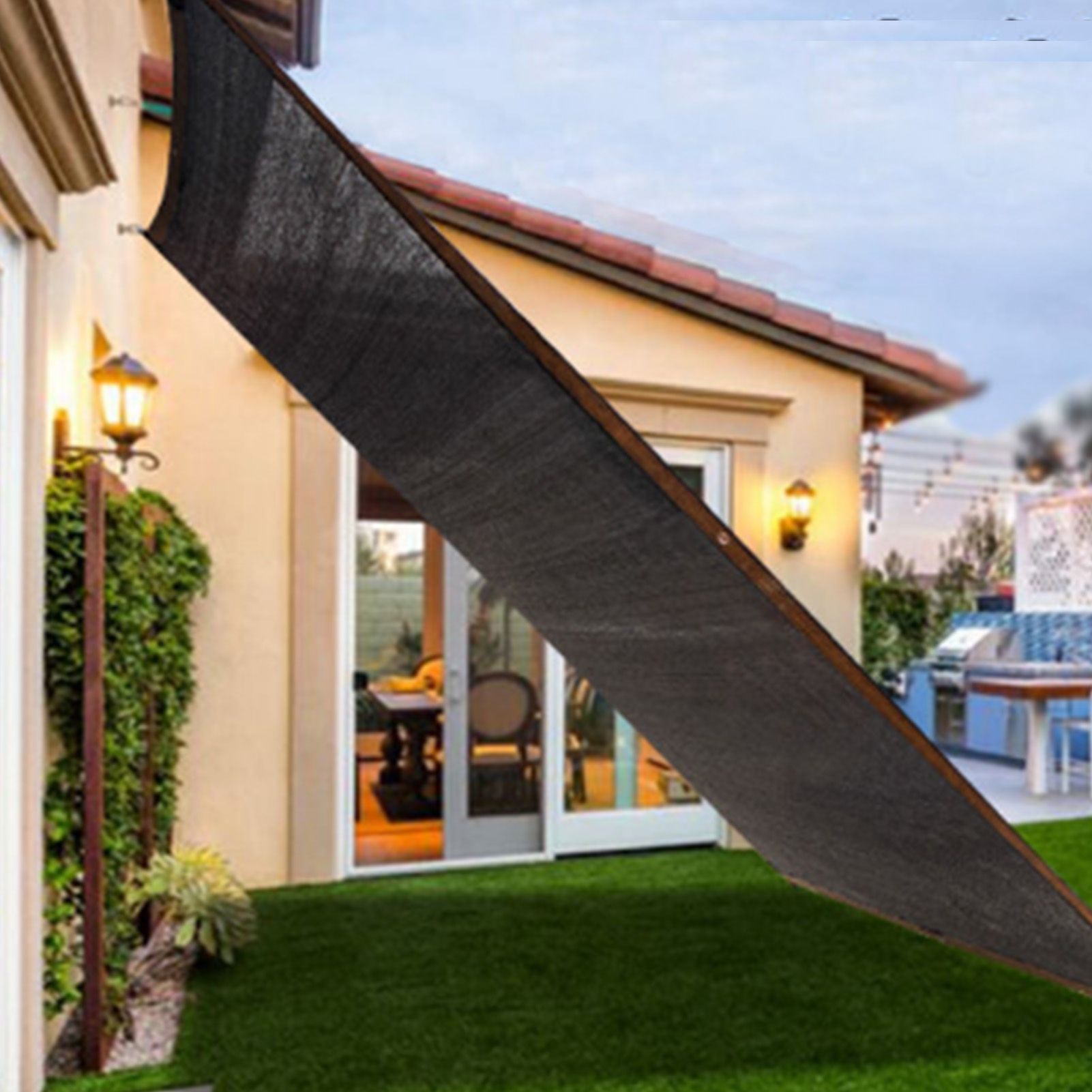 Black Shade Cloth Durable Garden Sun Shade Netting Antifreezing Sun Shade view 11