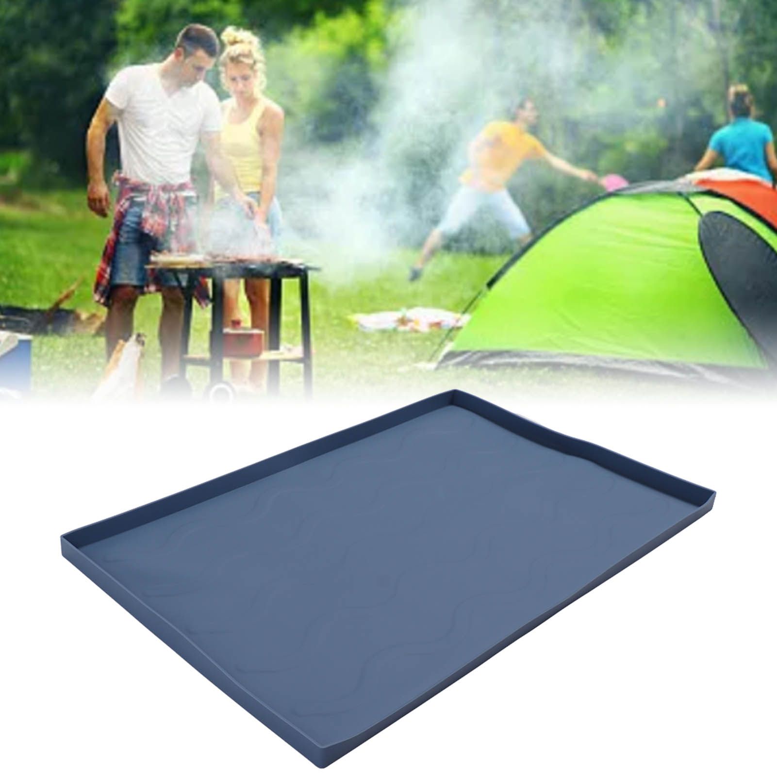 Grill Mat Silicone Blackstone Griddle Top Cover Anti Sticky Grill Protective view 11