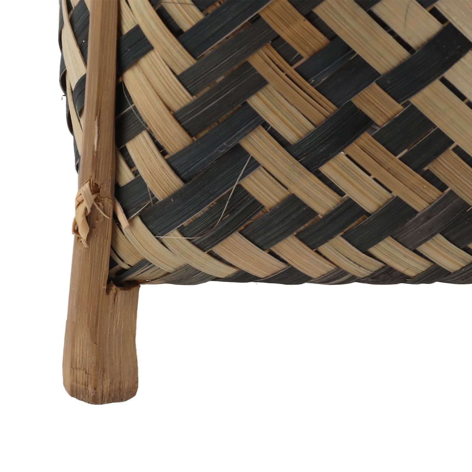 Plant Basket Northern Europe Style Bamboo Weaving Plant Pot Handwoven Indoor view 13