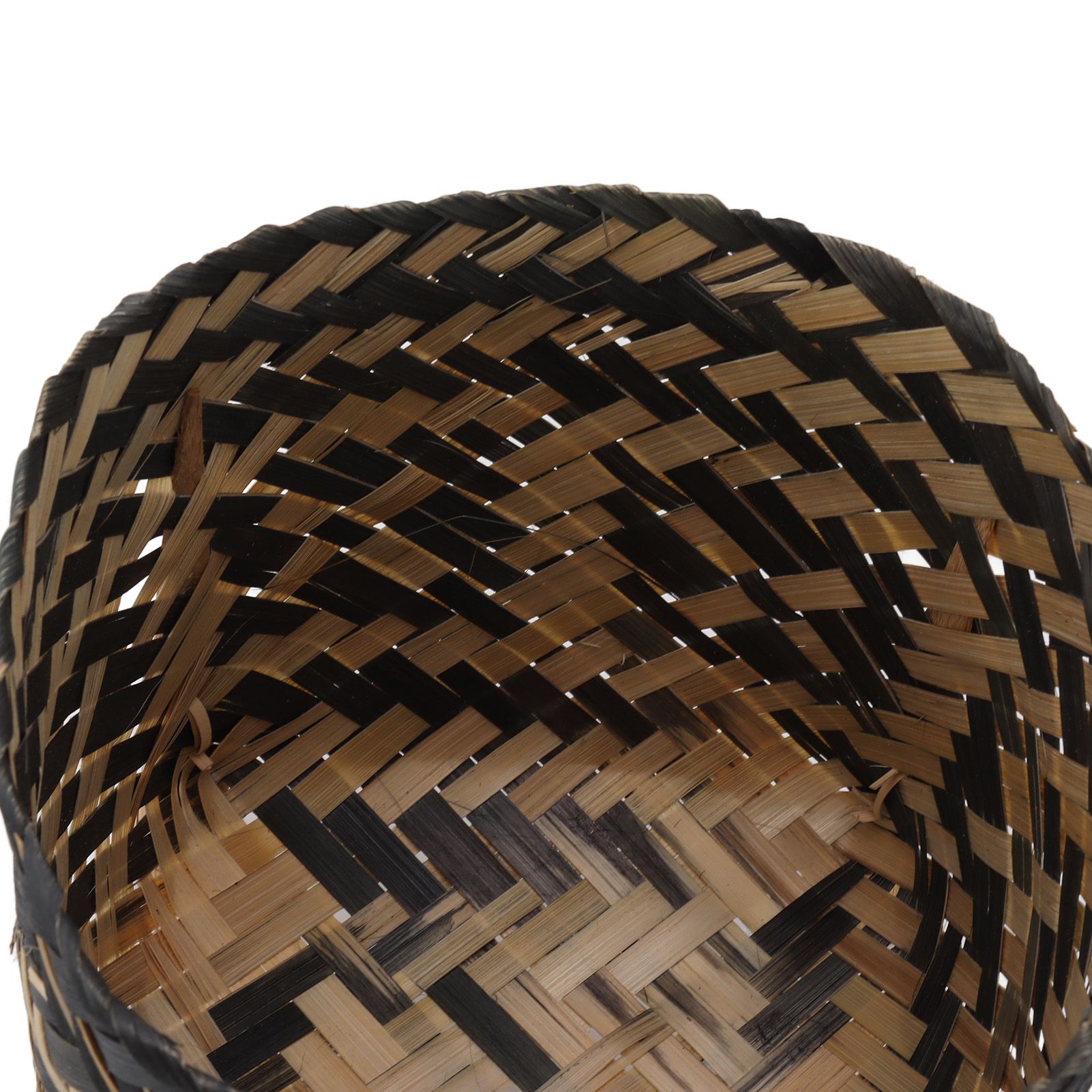Plant Basket Northern Europe Style Bamboo Weaving Plant Pot Handwoven Indoor view 15
