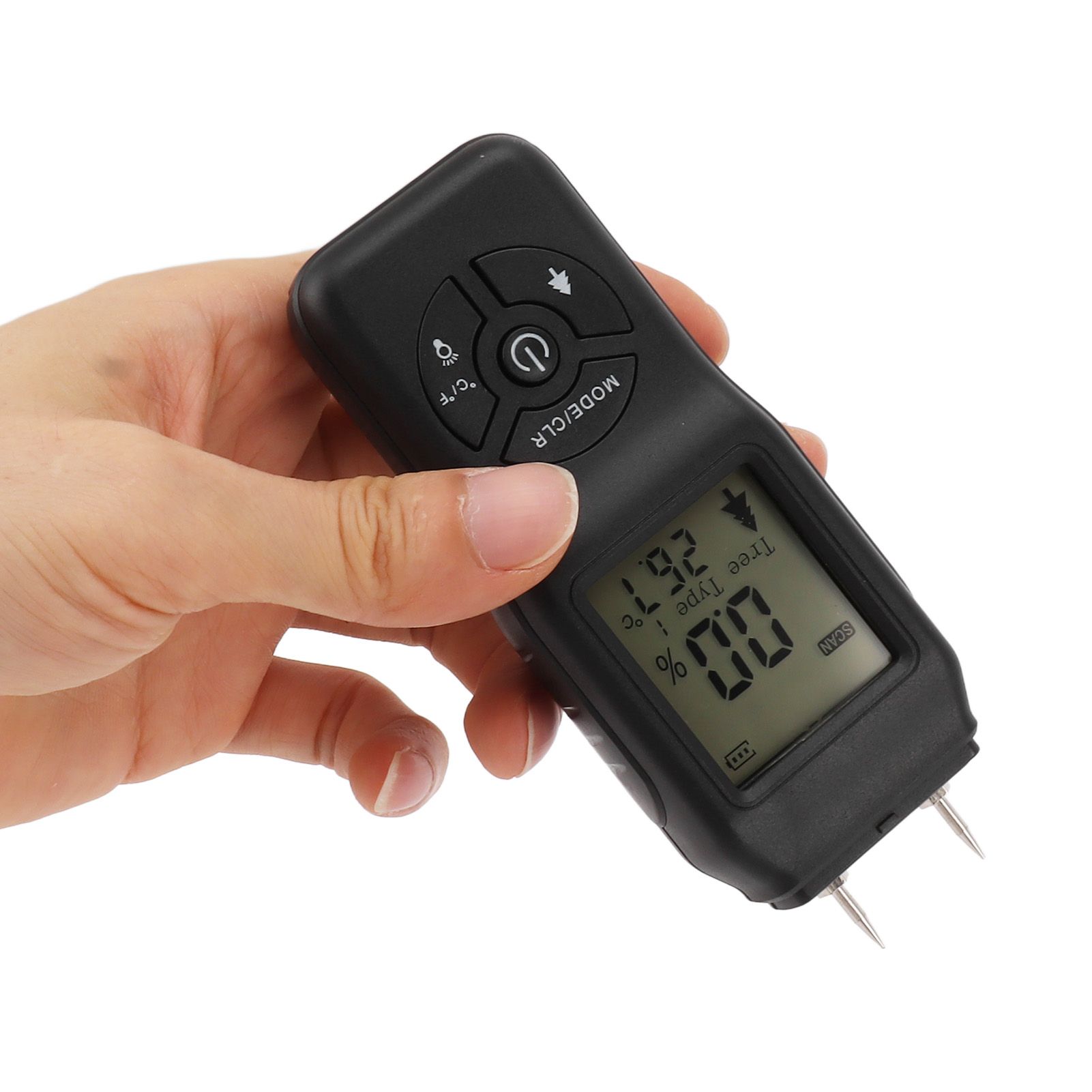 Digital Wood Moisture Meter Highly Accurate Portable Wood Humidity Tester for view 6