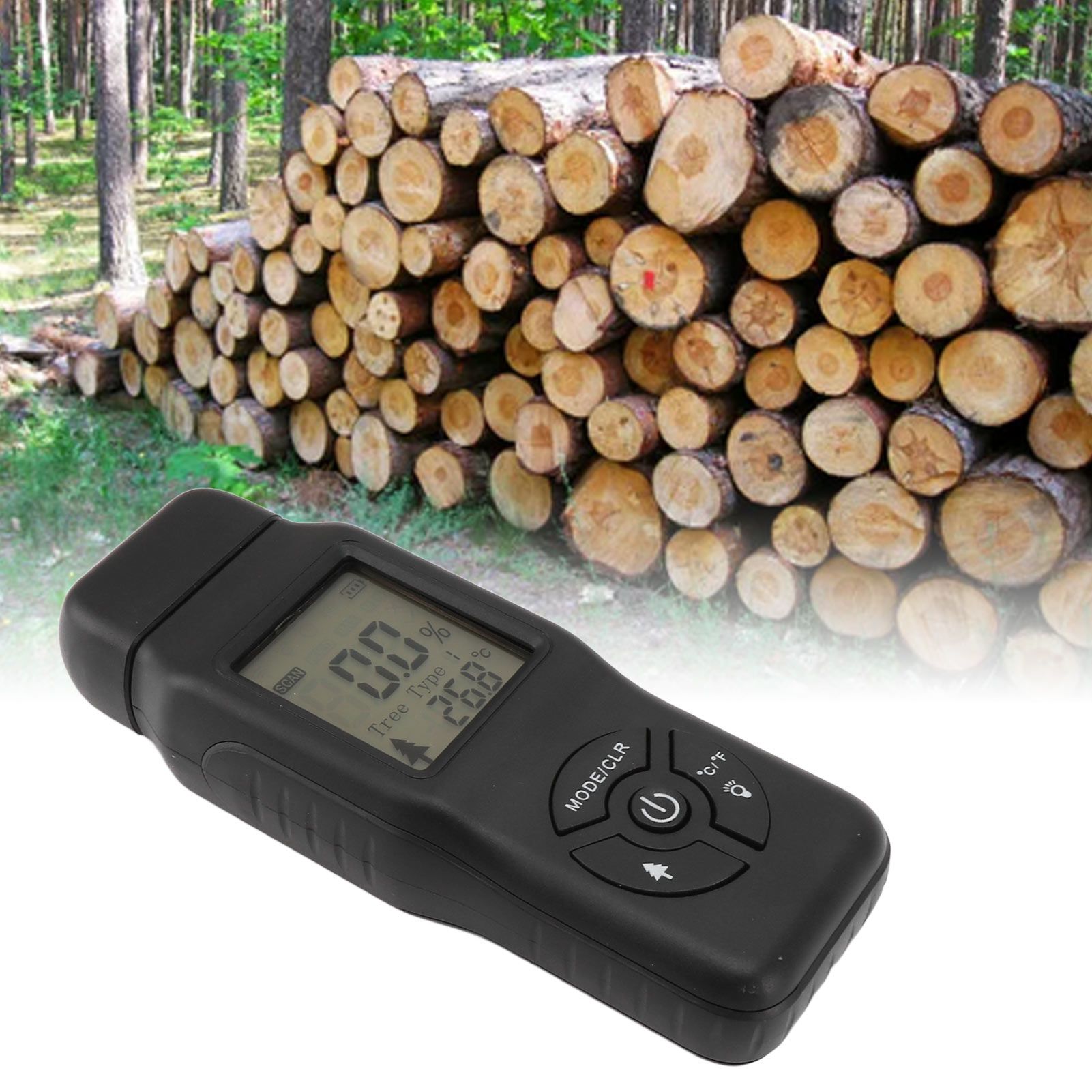 Digital Wood Moisture Meter Highly Accurate Portable Wood Humidity Tester for view 11