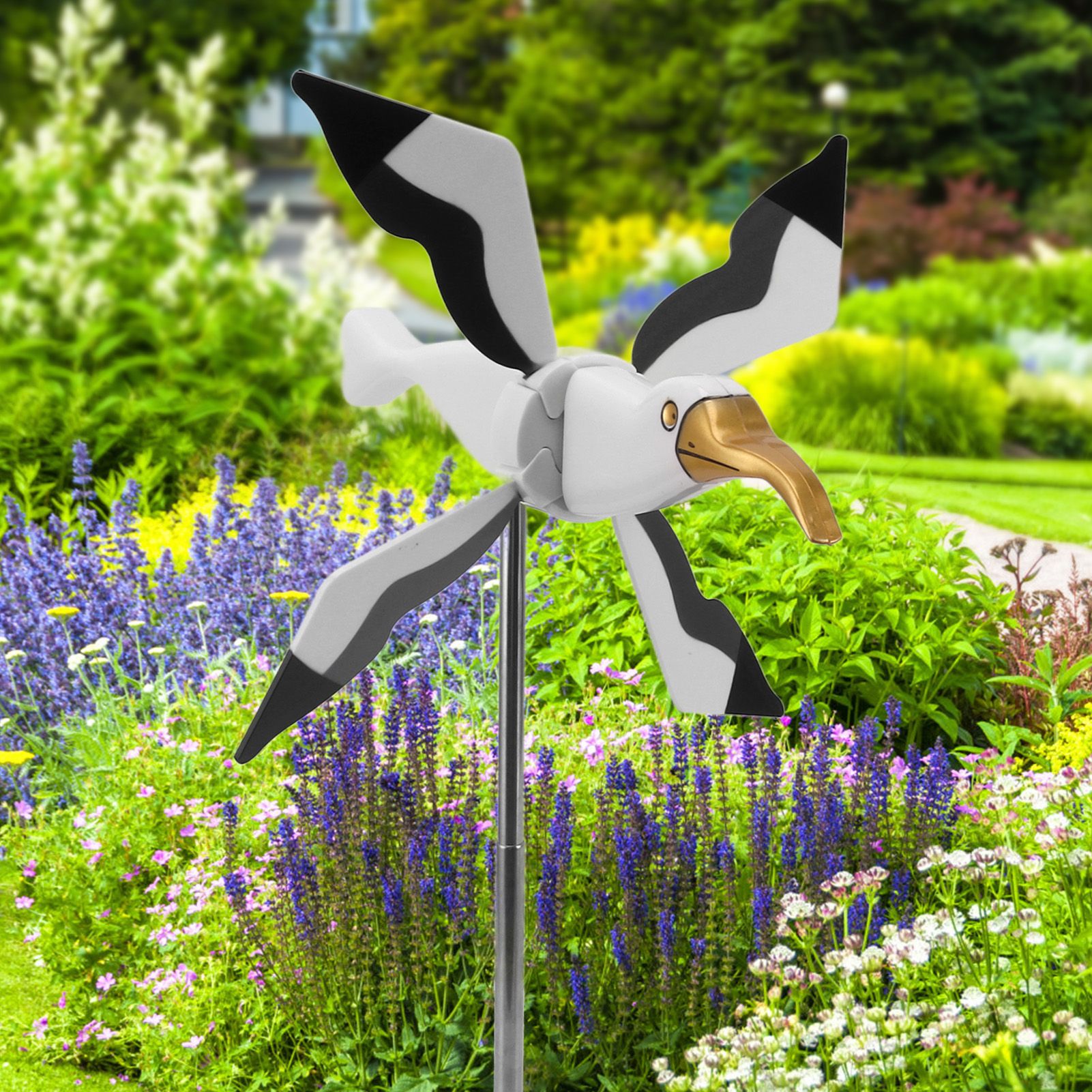 Flying Seagul Windmill Garden Spinner Lawn Ornament Wind Mill Whirligig Asuka view 11