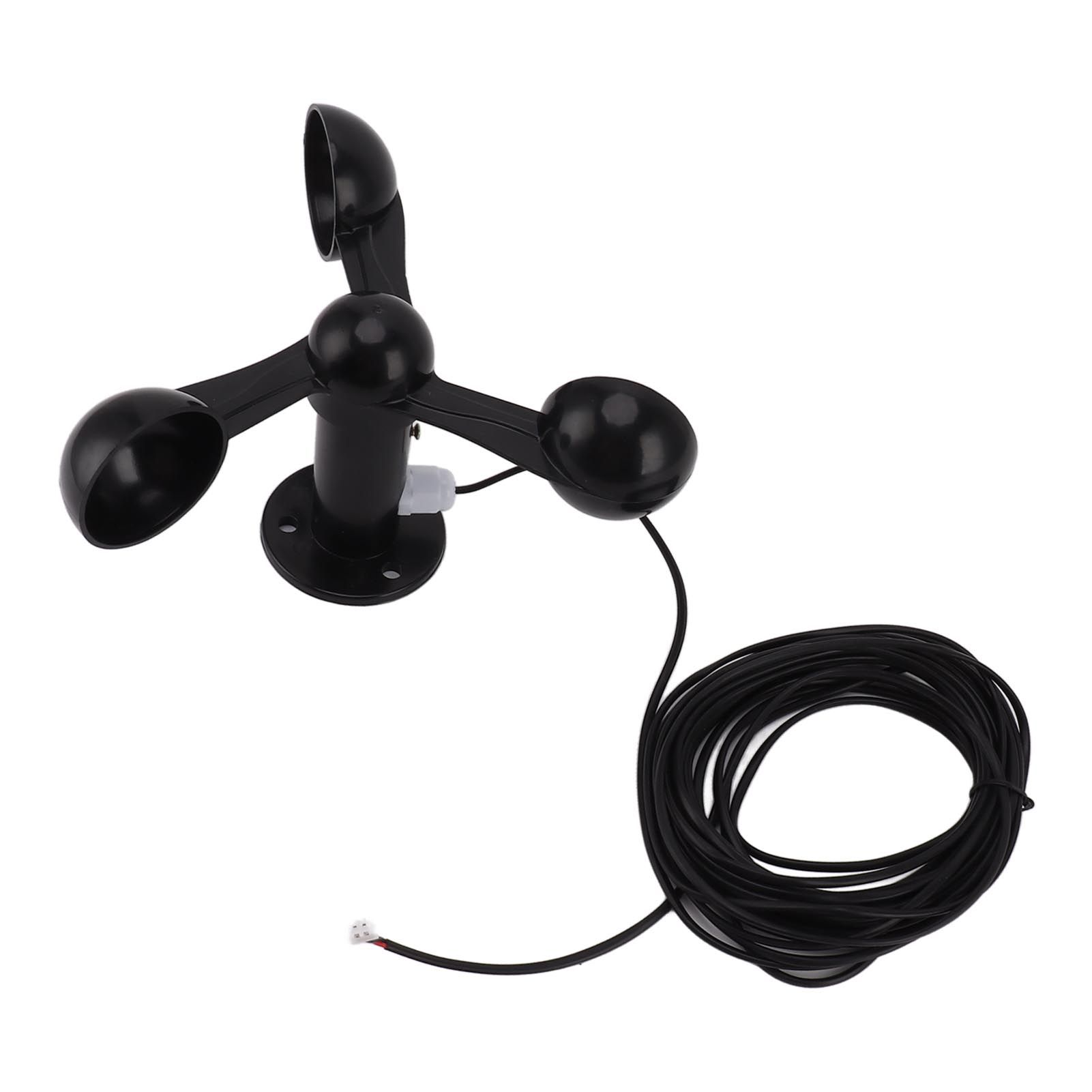 Anemometer Sensor Wind Speeds Cup with 8M Waterproof Cable 4cm Mounting Hole view 2