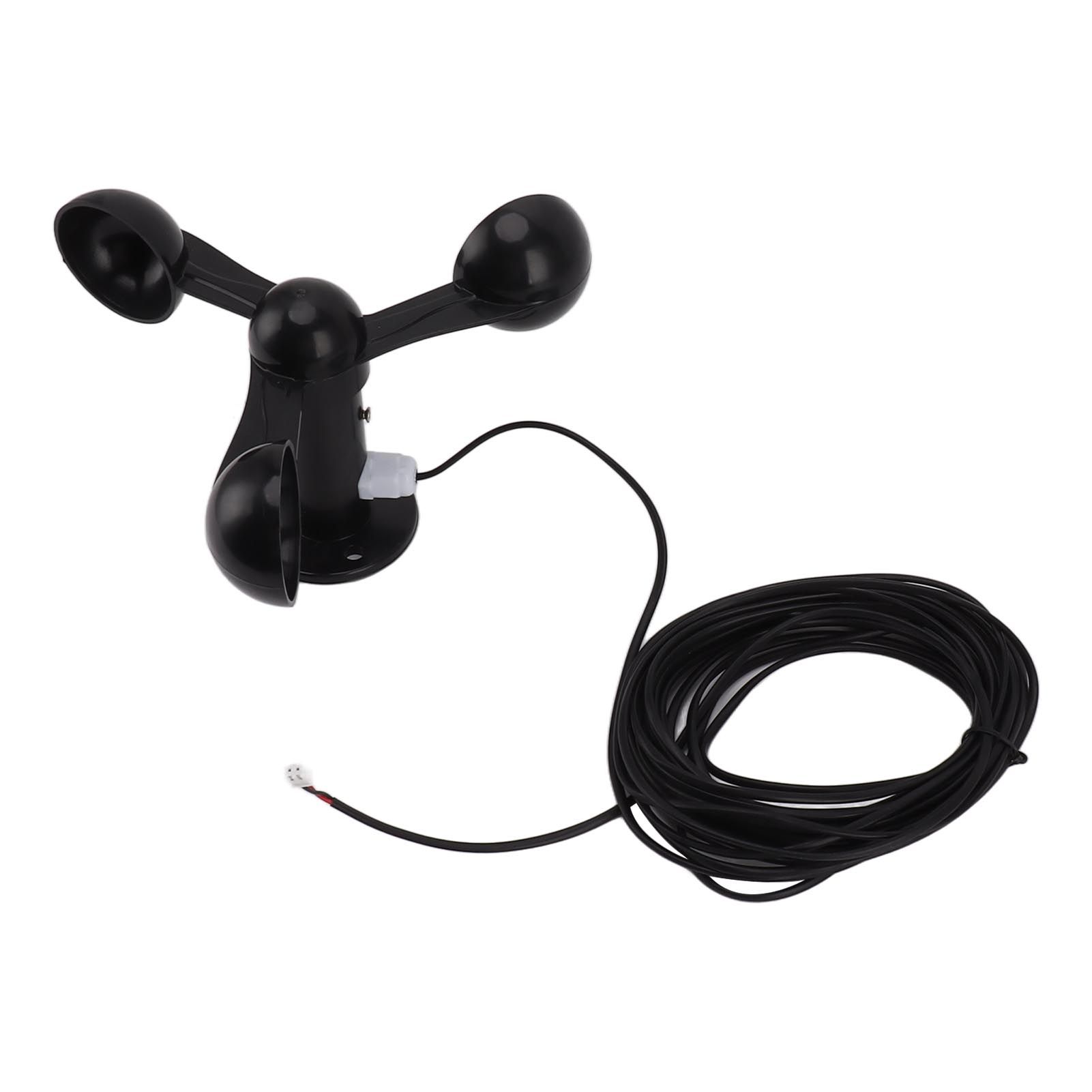 Anemometer Sensor Wind Speeds Cup with 8M Waterproof Cable 4cm Mounting Hole view 4