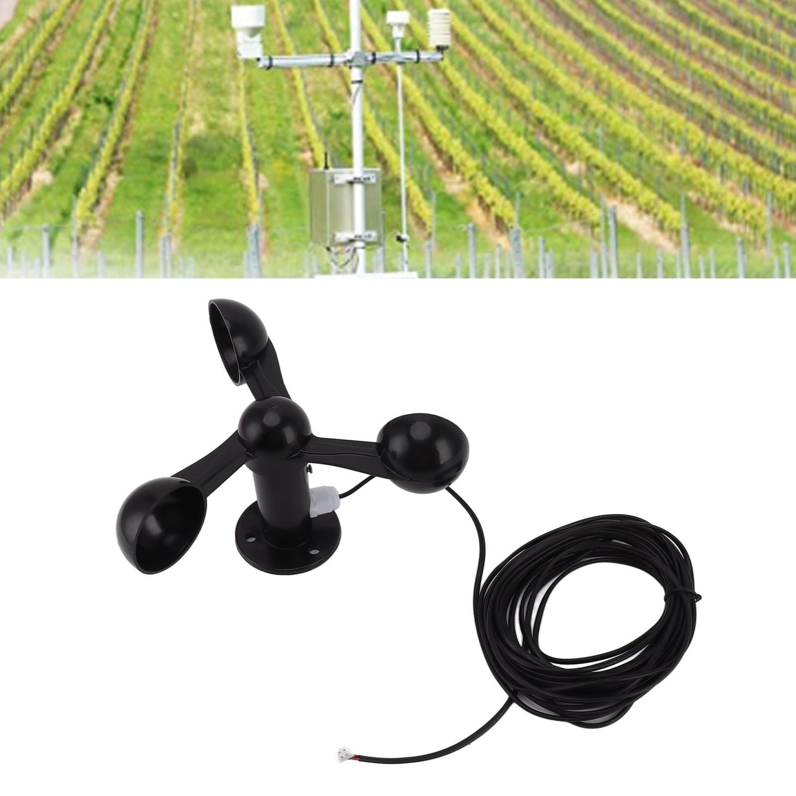 Anemometer Sensor Wind Speeds Cup with 8M Waterproof Cable 4cm Mounting Hole view 11